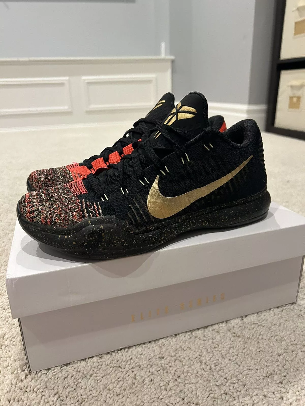 Nike Low Top Sneakers Nike Kobe 10 Christmas Low Black