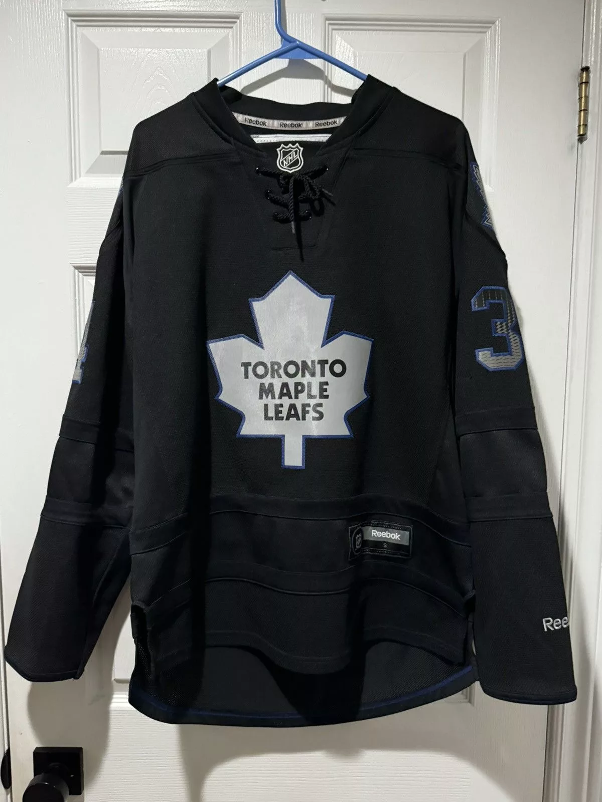 NHL Jerseys NHL × Reebok Toronto Maple Leafs James Reimer Premier Black Ice Jersey