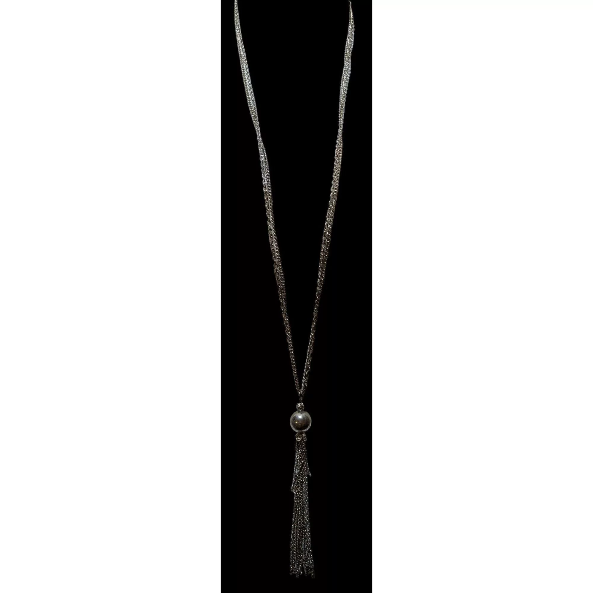 Other Necklaces Other Silver Chain Tassel Necklace