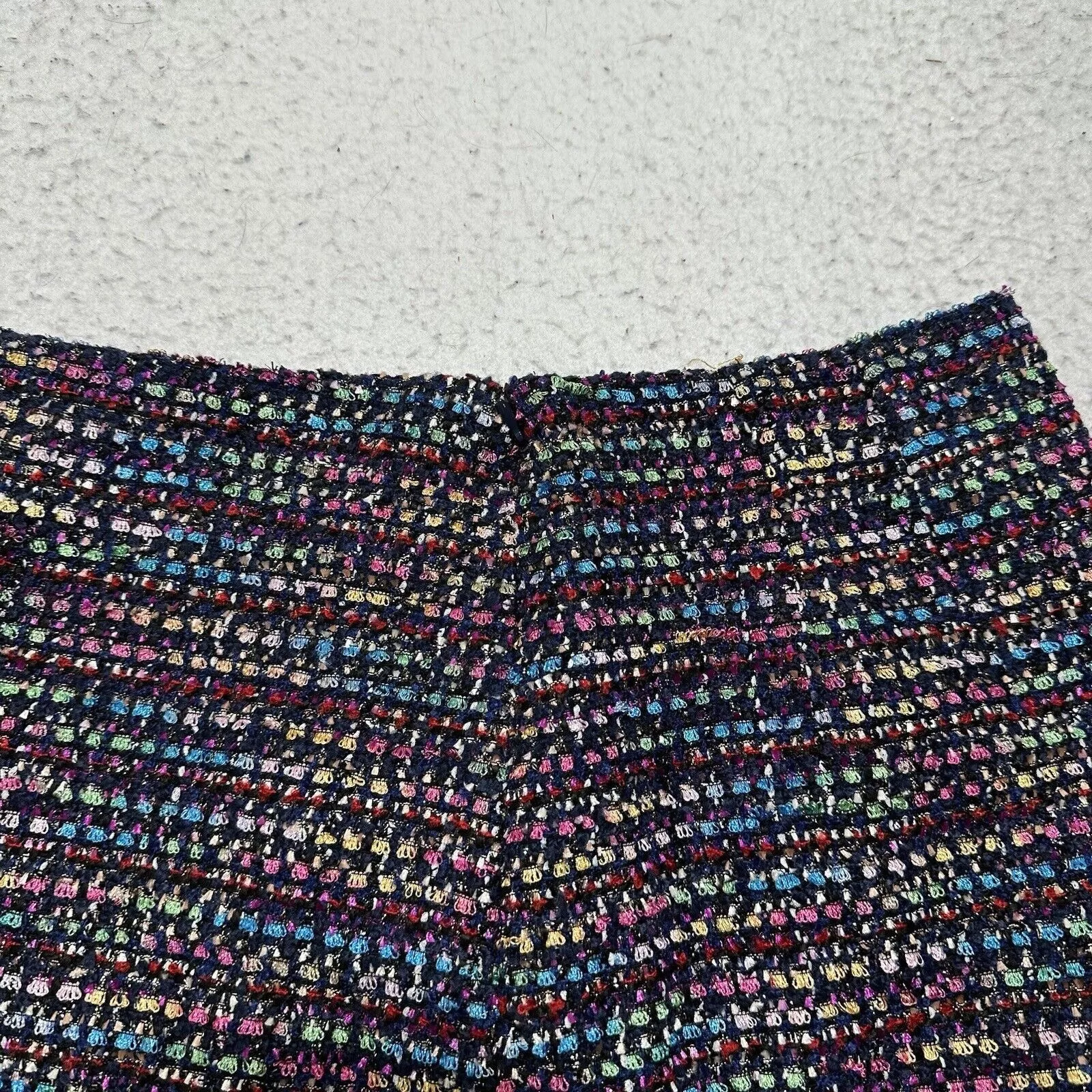 Loft Mini Skirts LOFT 2 Shimmer Textured Shift Skirt Colorful Mini Skirt Multi
