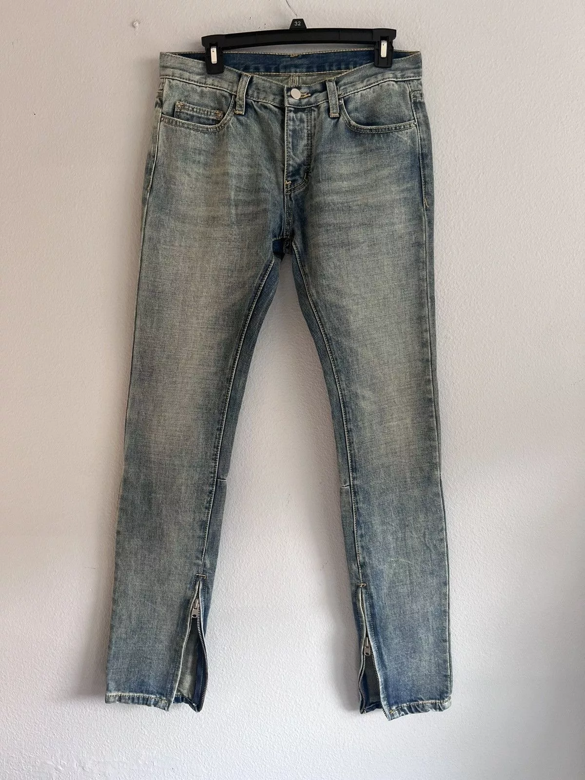 MNML Denim Stone wash zip denim Mnml m5 slim Blue