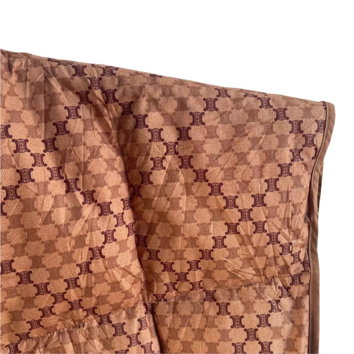Celine Light Jackets Celine Monogram Puffer Down Crop Vest Brown