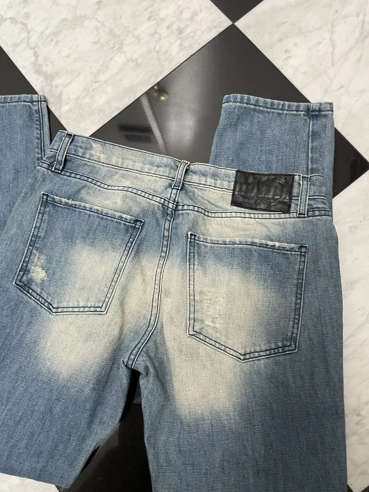 Rustic Dime Denim Rustic Dime 🔥 Rustic Dine Ripped jeans taper fit Blue