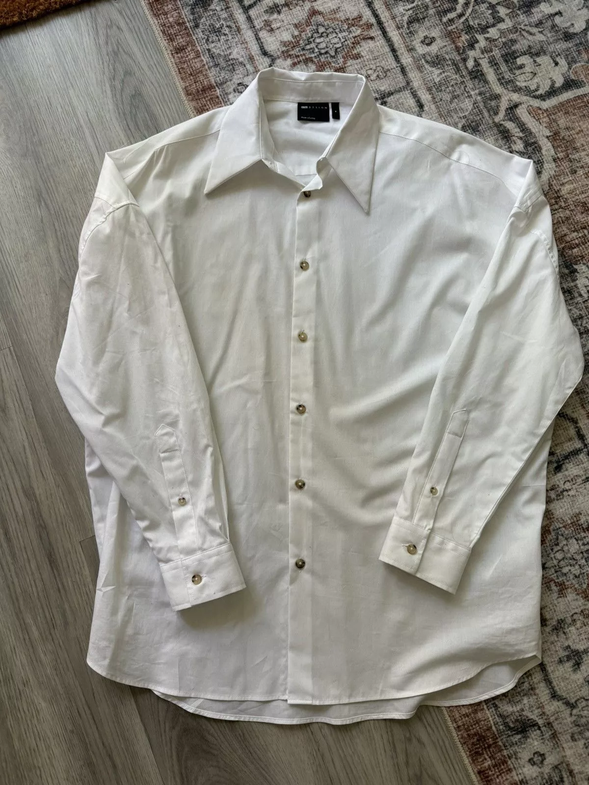 Asos Shirts Button Ups Asos Long Sleeve Button Up Shirt White