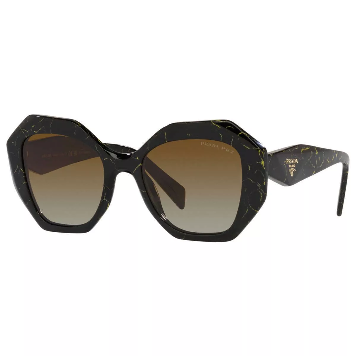 Prada Sunglasses NEW PRADA PR16WSF-19D6E1-53 Black Yellow