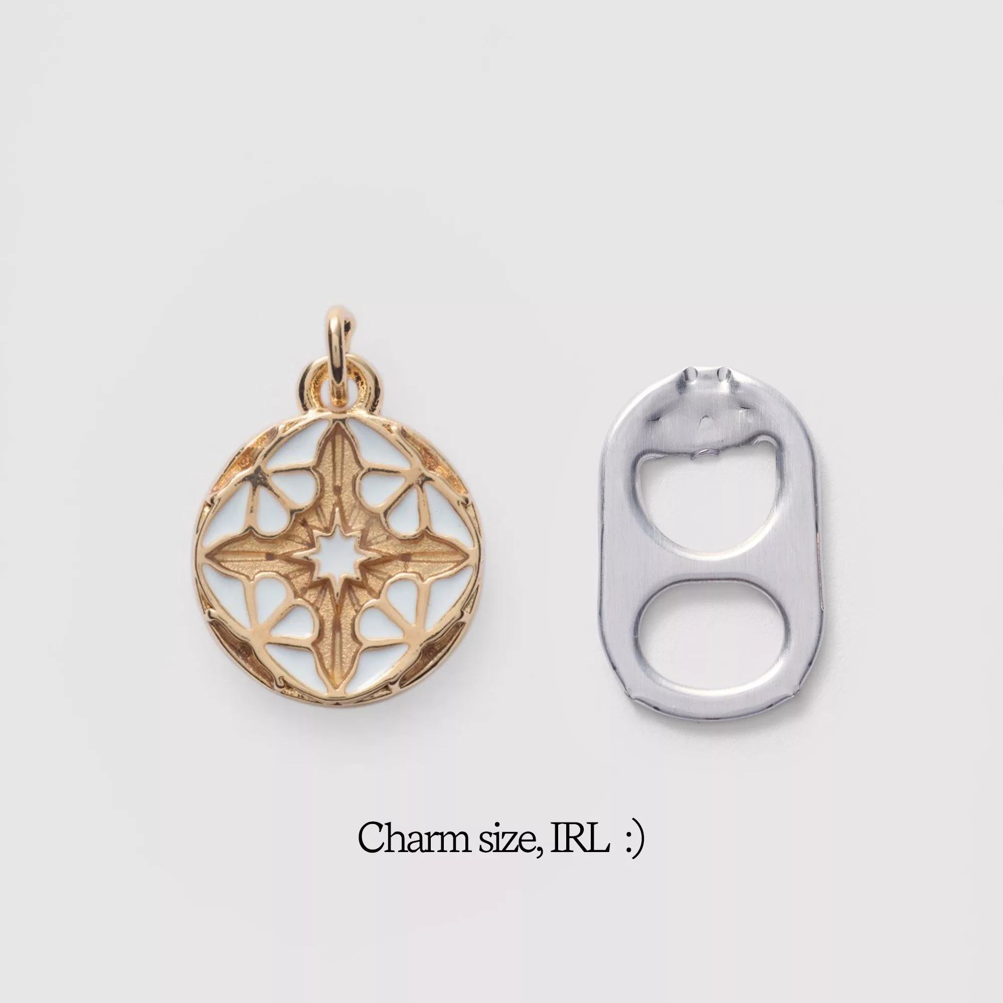 White Butterflies Charm