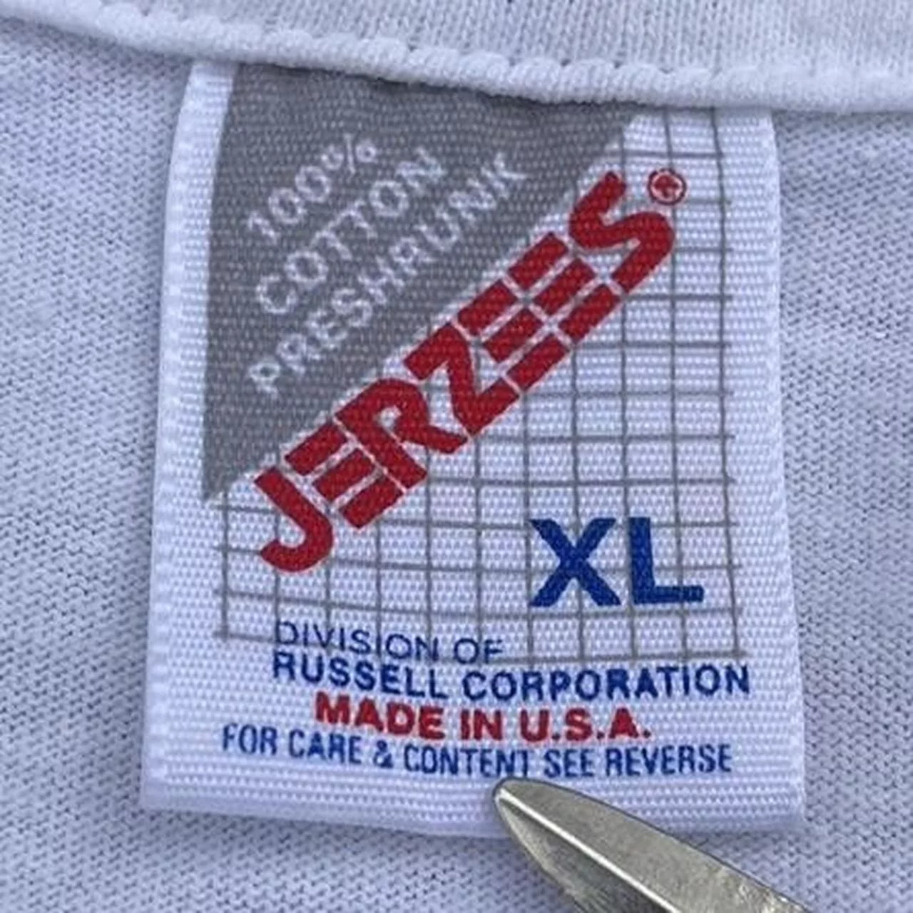 Jerzees Short Sleeve T Shirts Jerzees × Vintage Vintage 90s Jerzees Comedy Funny Gag Parody Joke Tshirt White