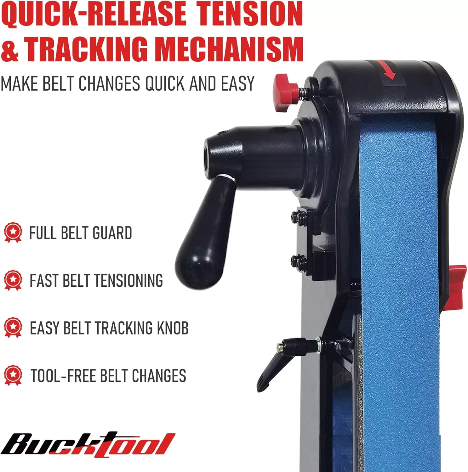 Bucktool Combo 2 x 42" Belt Sander 6" Bench Grinder