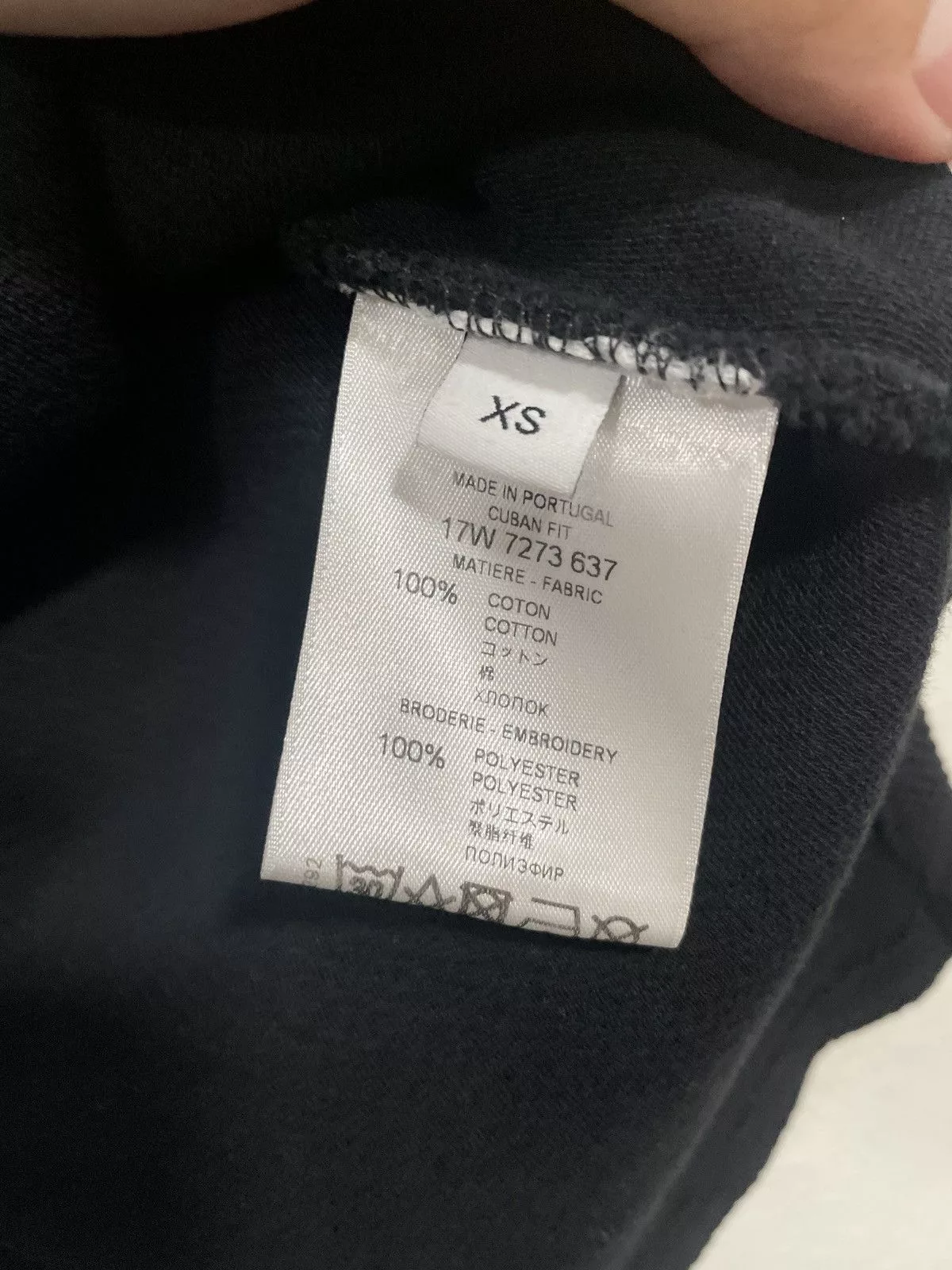 Givenchy Polos Givenchy Black Oversize Button Polo