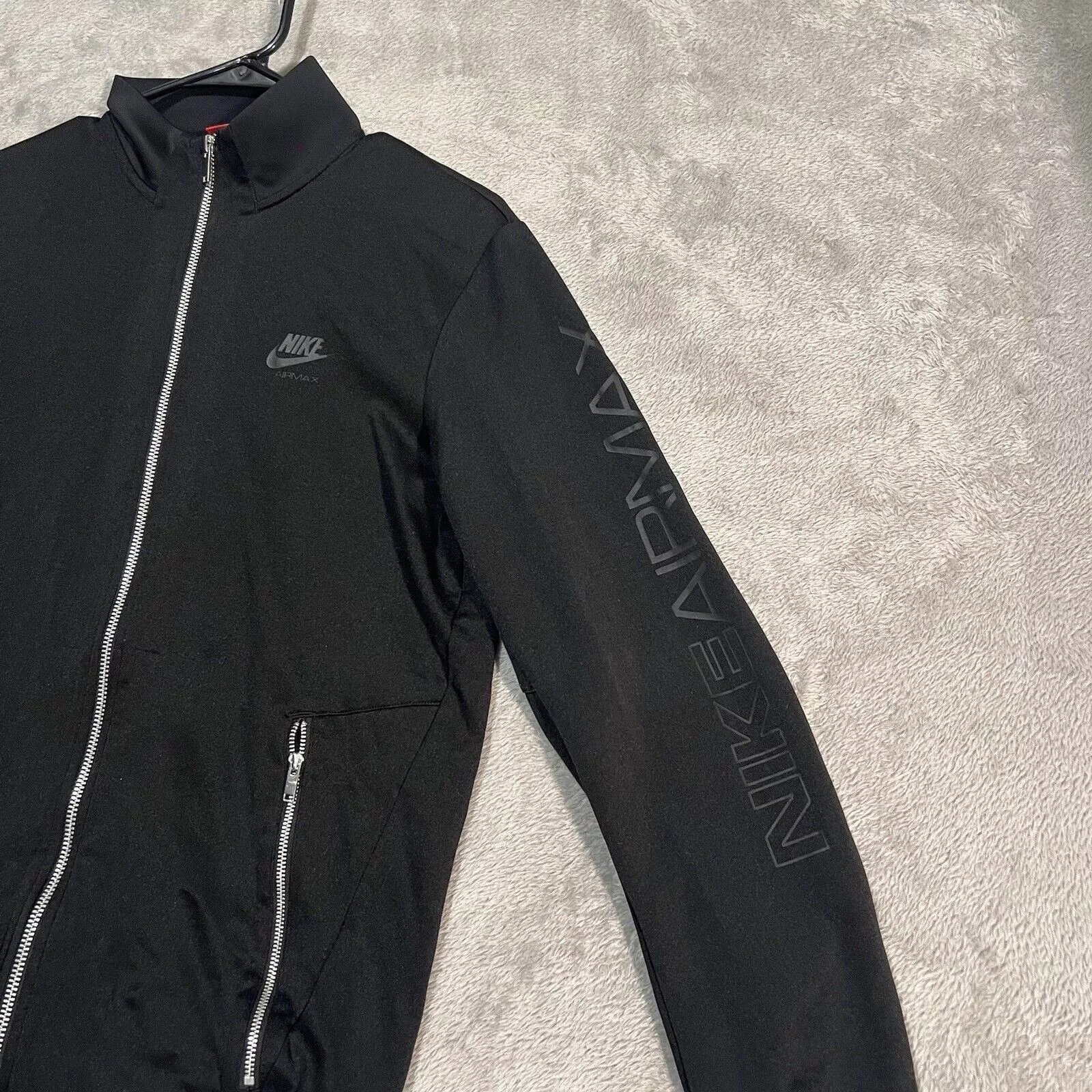 Nike Light Jackets Nike Air Max Track Jacket Men's Medium Black Full Zip