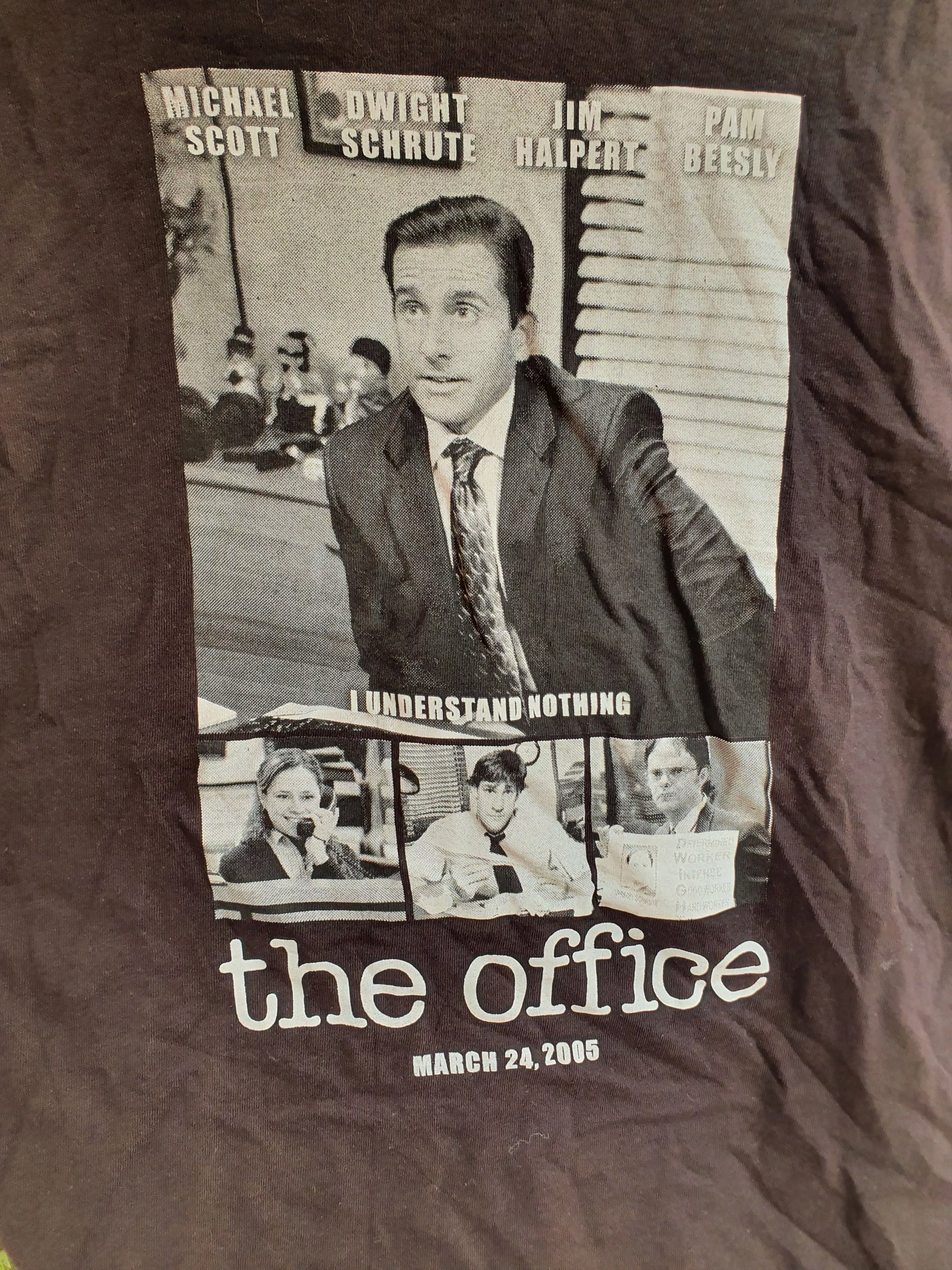Other Short Sleeve T Shirts Other The Office Michael DWIGHT Jim Dunder Mifflin PAPER CO,sz XL Black Vintage