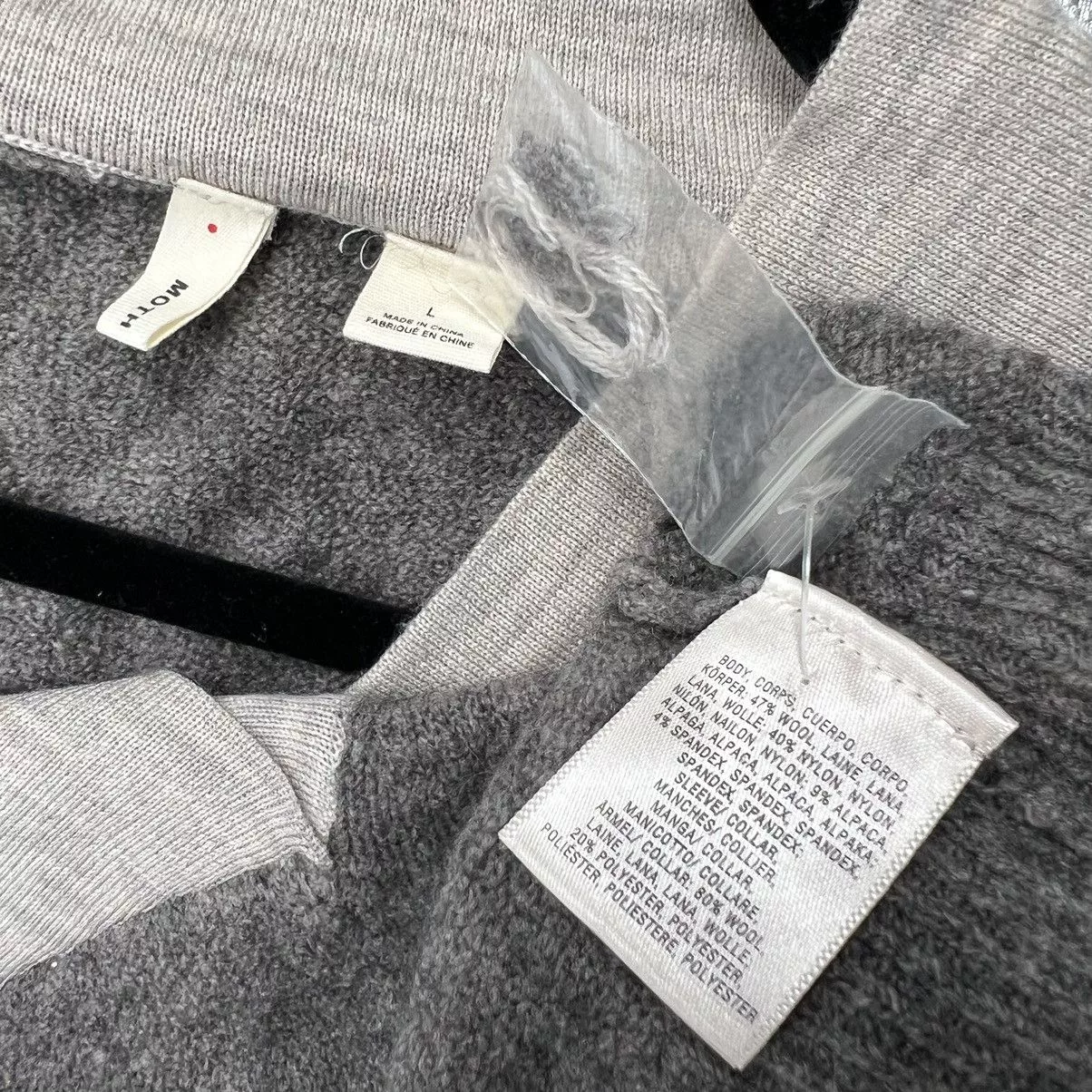Anthropologie Sweaters Anthropologie Moth Vneck Soft Boulders Wool Alpaca Pullover Gray