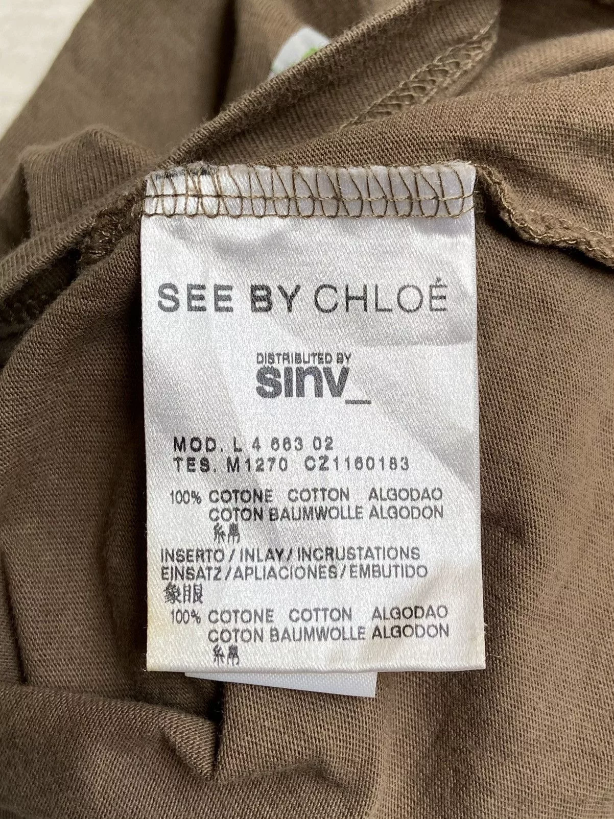 See by Chloe Short Sleeve T Shirts SEE BY CHLOE Brown T-Shirt