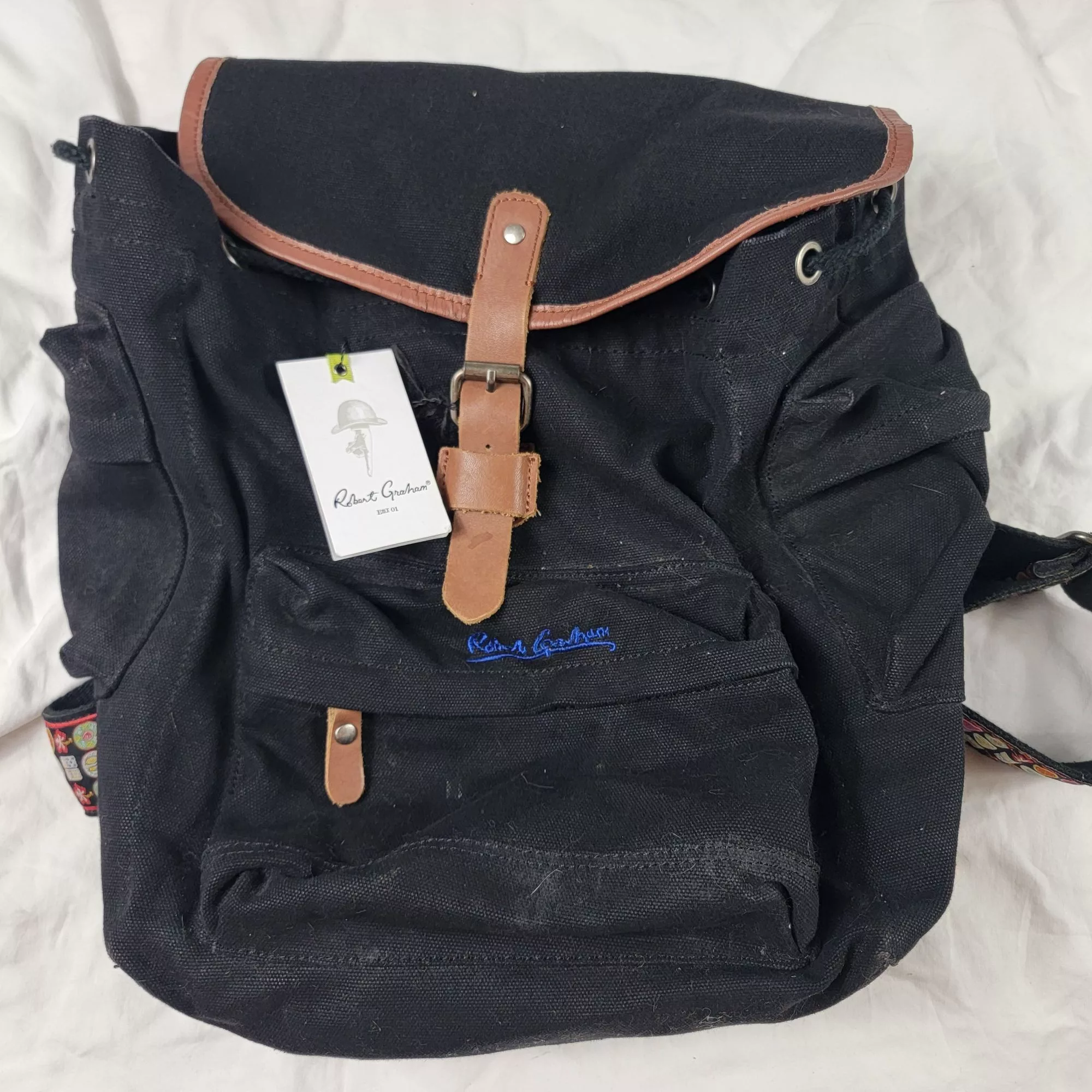 Robert Graham Backpacks Robert Graham Black Backpack Casual School College Outdoors