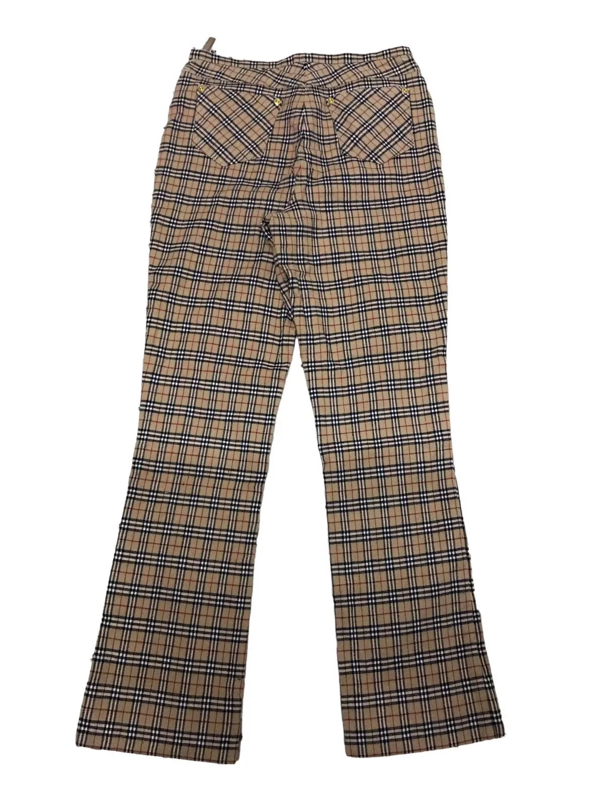 Burberry Casual Pants Vintage Burberry Nova Check Flared Pants Multi