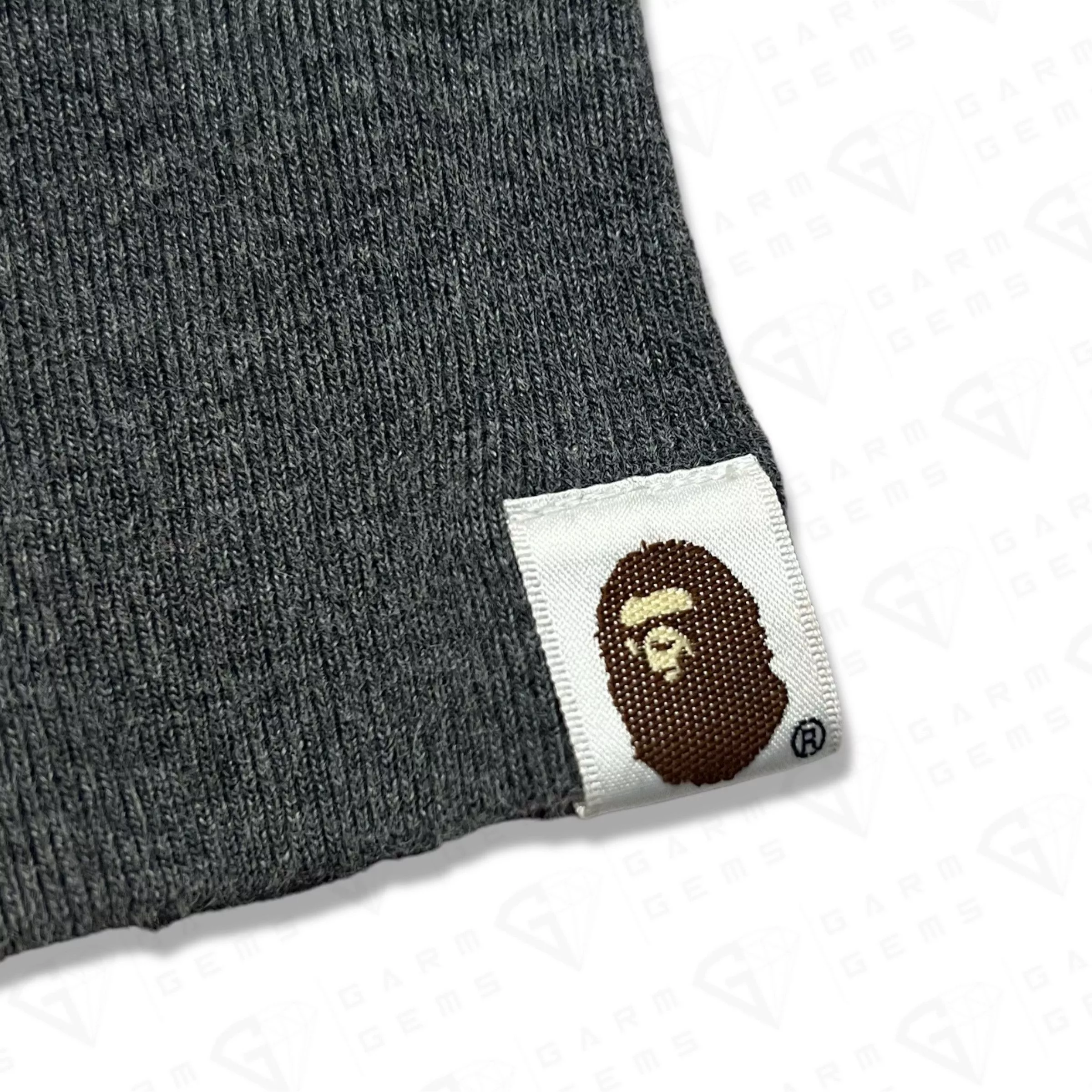 Bape Sweatshirts Bape College Crewneck Gray