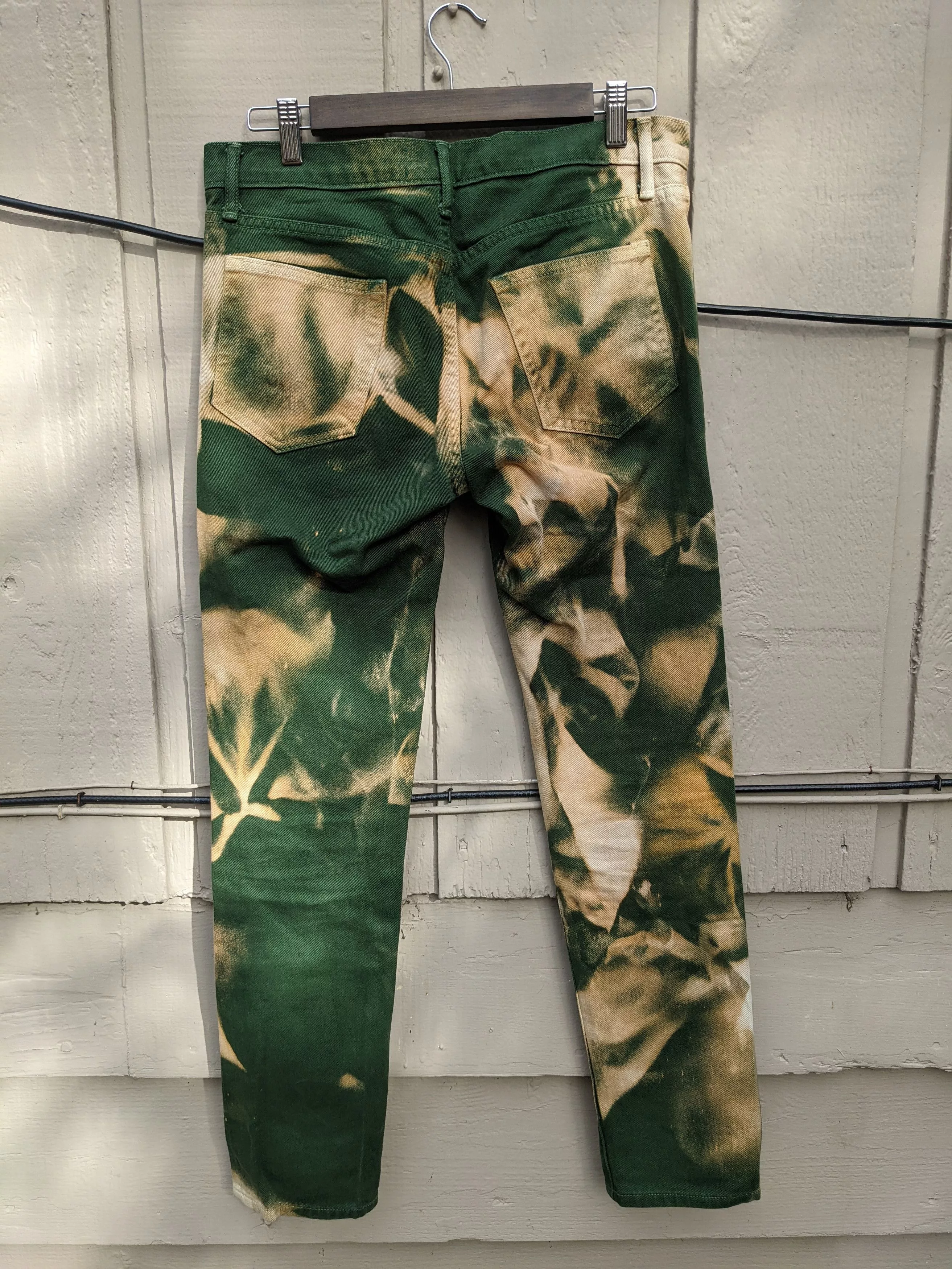 424 Denim 424 On Fairfax & Armes bleached jeans Green