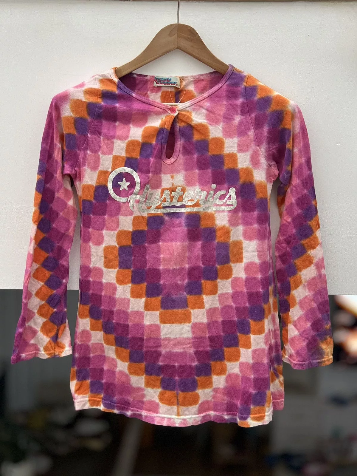 Designer Long Sleeve T Shirts Designer × Hysteric Glamour × Japanese Brand HYSTERIC GLAMOUR JAPANESE BRAND LONG SLEEVES SHIRT Pink