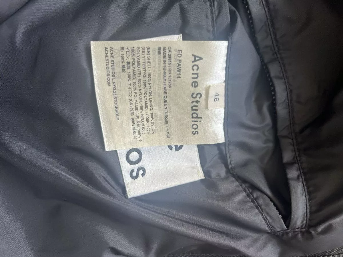 Acne Studios Light Jackets Acne Studios Acne Studio Nylon shirt jacket. Aw14 Black