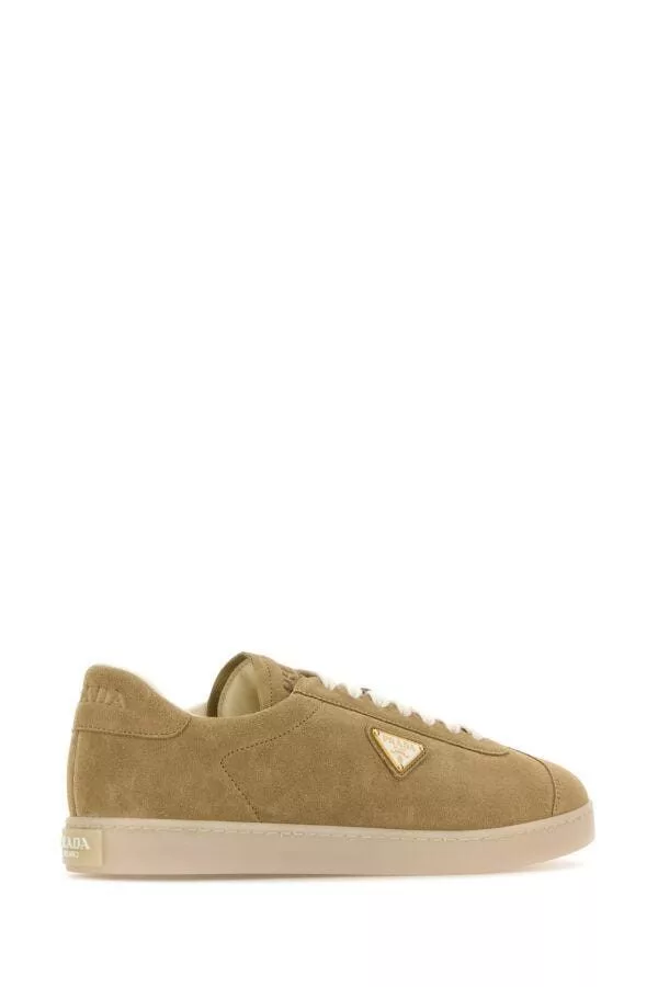 Prada Low Top Sneakers Prada Beige Suede Sneakers Multi