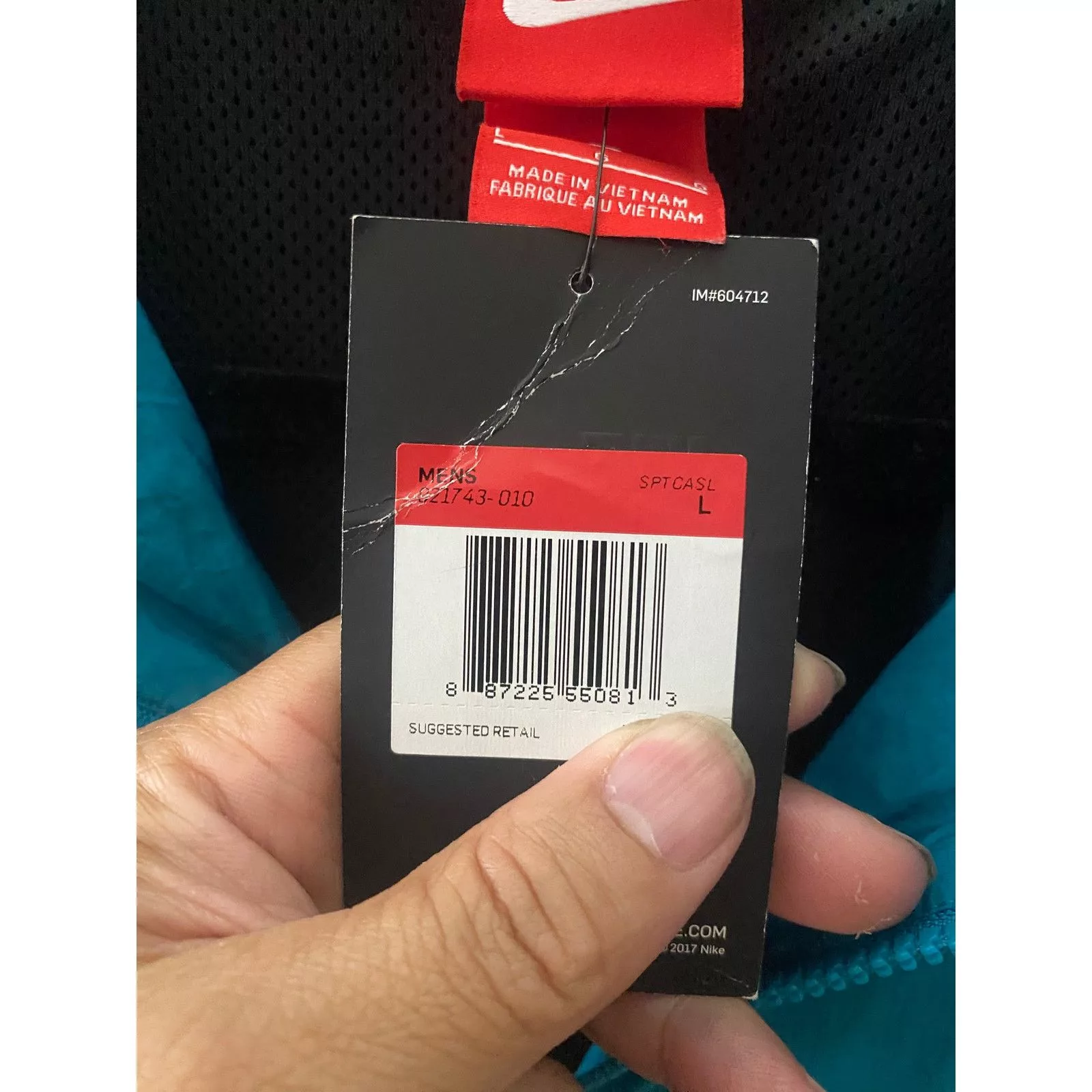 Nike Light Jackets Nike Half Zip Archive Jacket Black Teal Sail m large