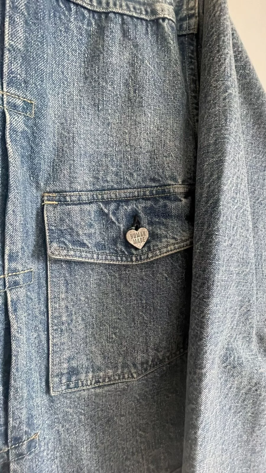 Human Made Denim Jackets Human made demin work jacket Blue