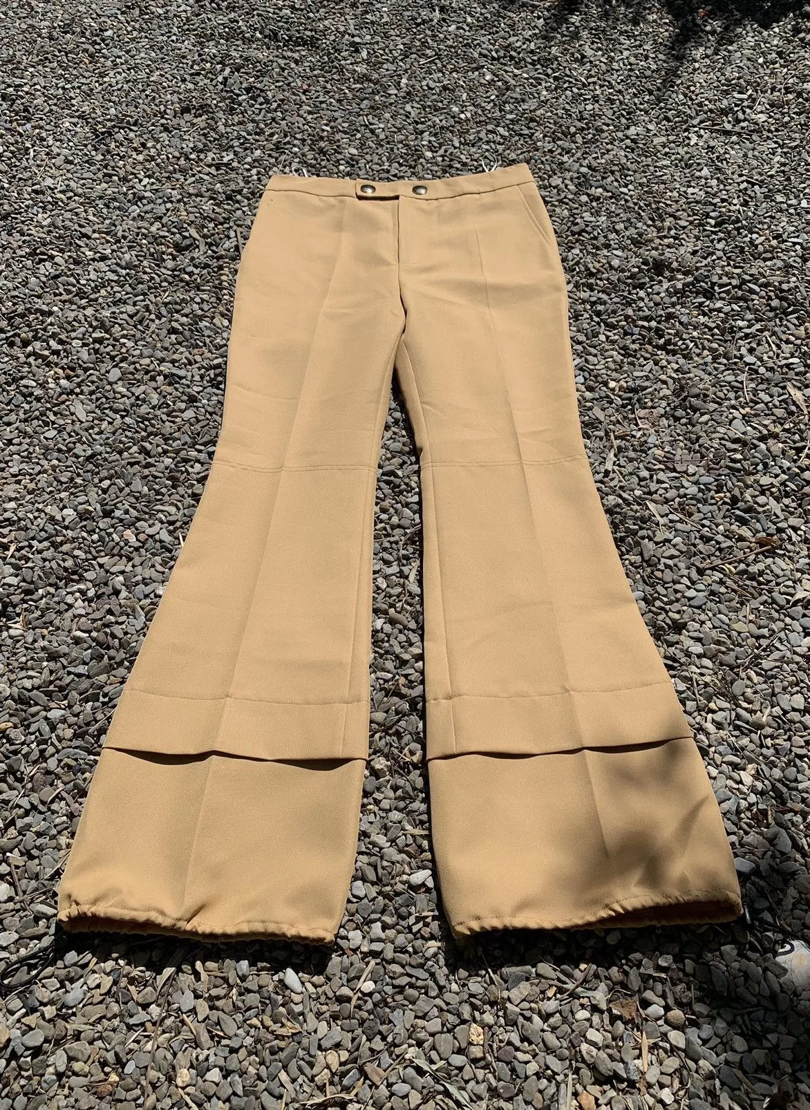 Marni Casual Pants [New] Marni Flared Synch Pants Brown