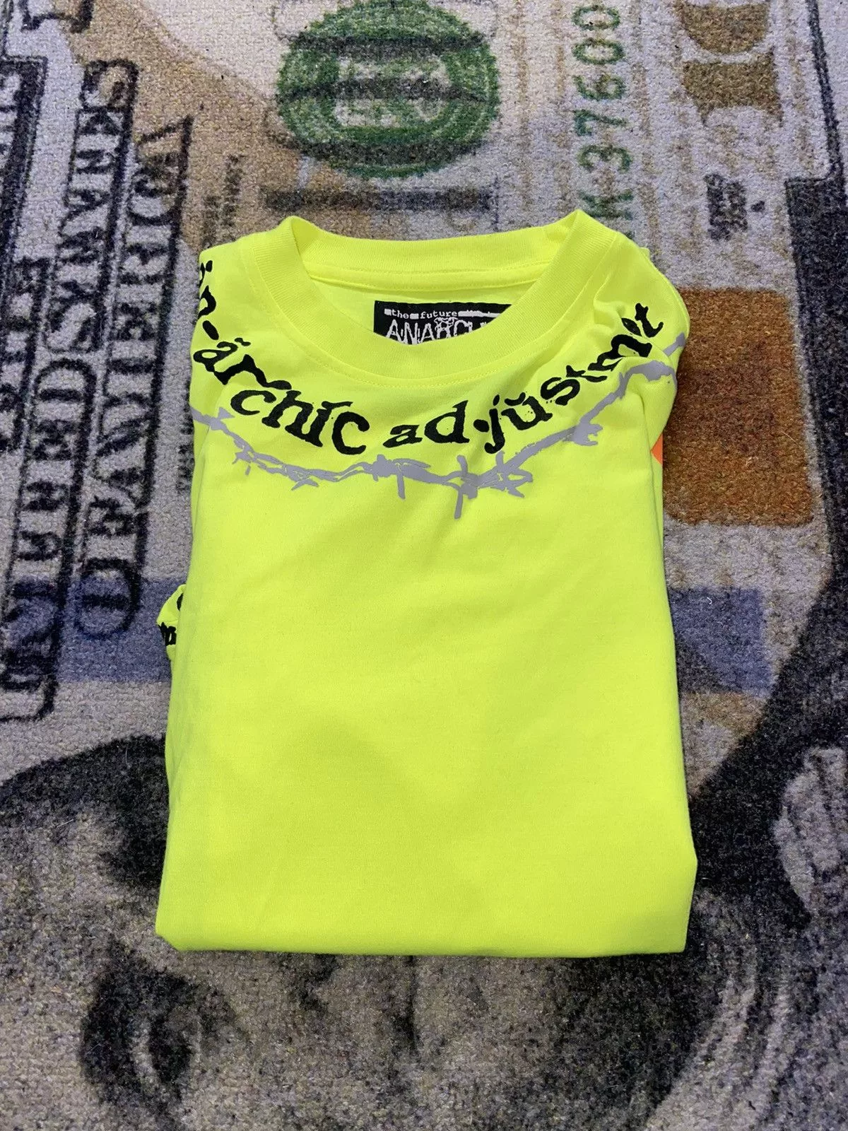 Palace Long Sleeve T Shirts Palace Hypocrisy Long-sleeve Shirt Fluro Yellow