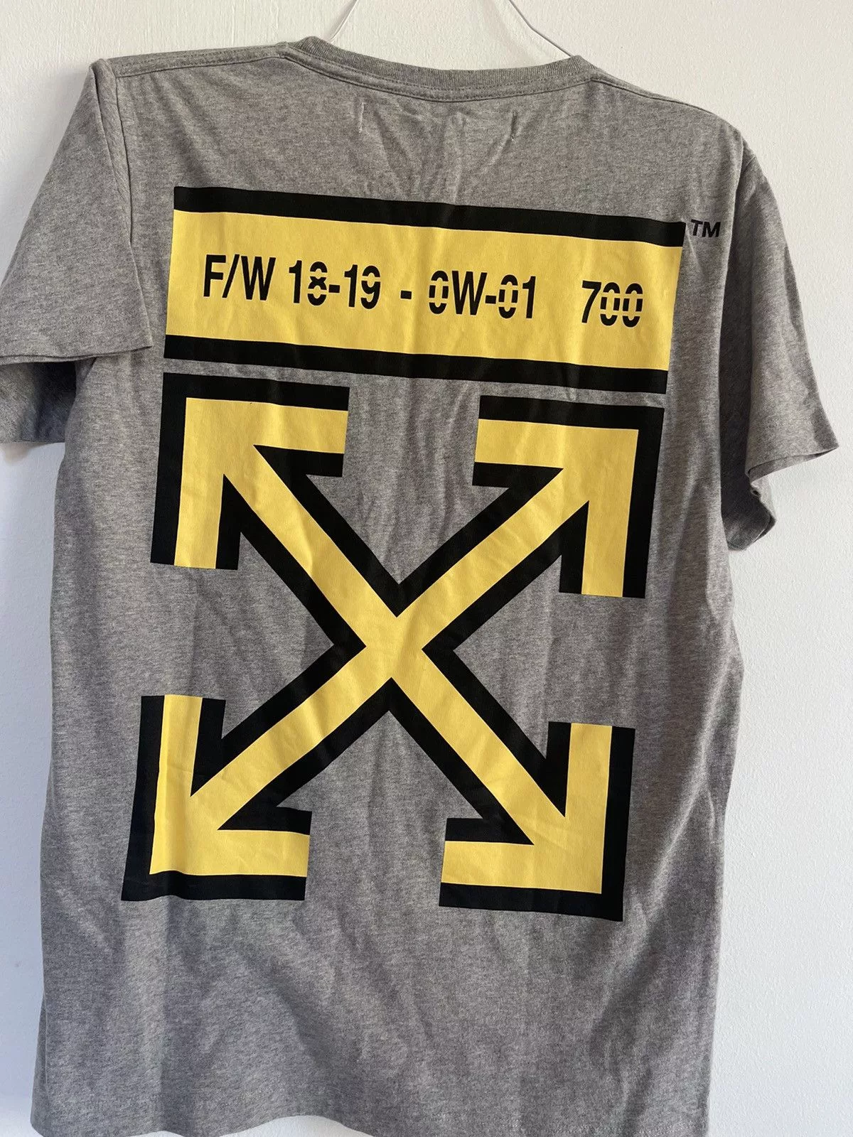 Off-White Short Sleeve T Shirts Off-White Off white marker Arrows TEE Gray