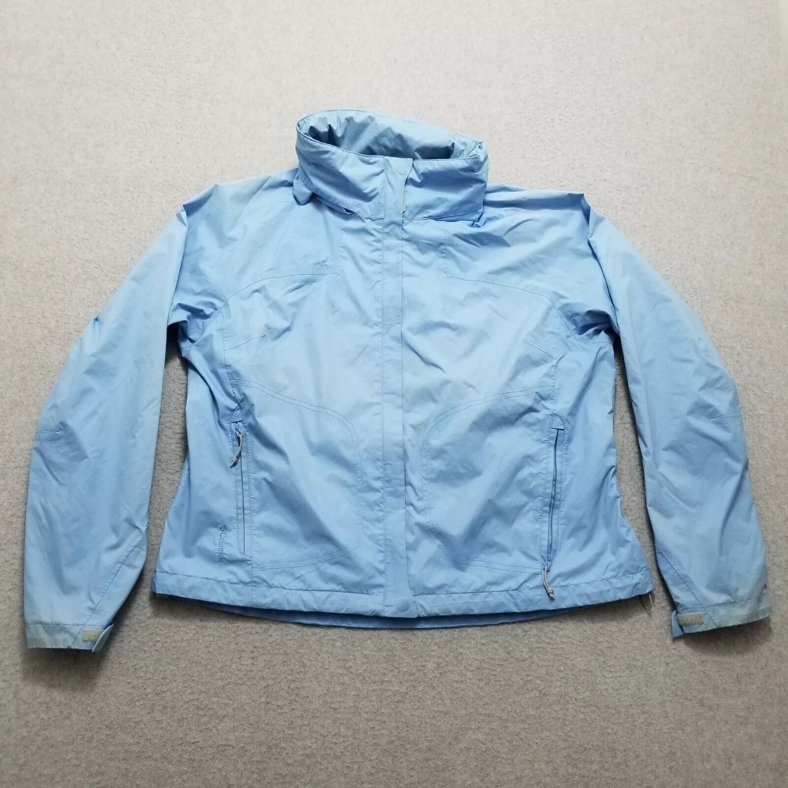 Columbia Jackets Columbia Jacket Womens XL Full Zip Pockets Outdoor Hooded Blue