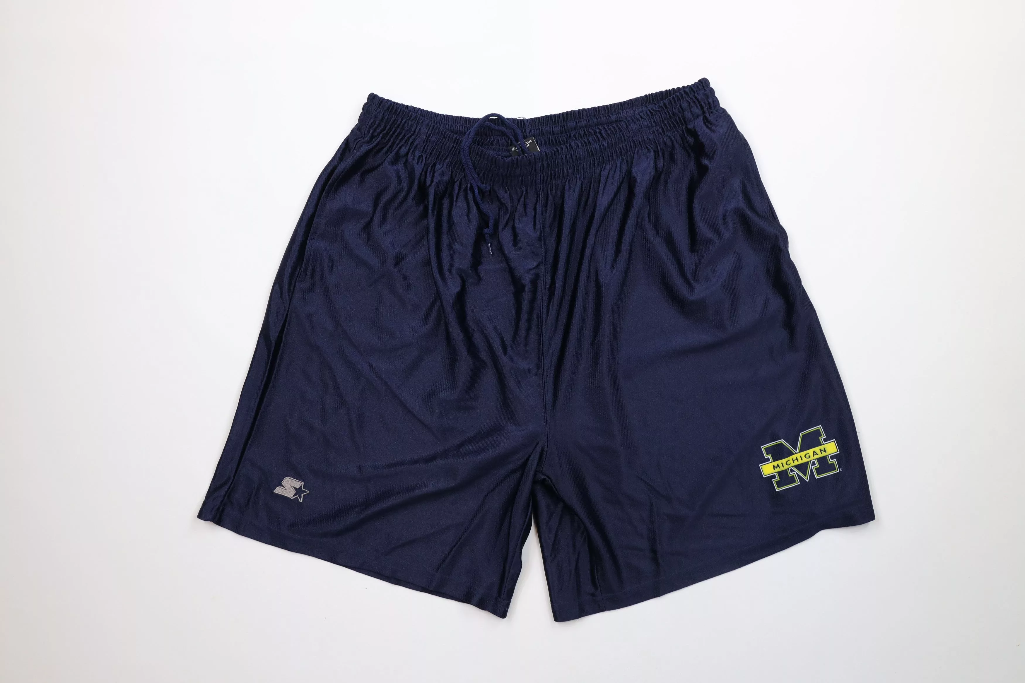 Starter Shorts Starter × Vintage Vintage 90s Starter University of Michigan Basketball Shorts Blue