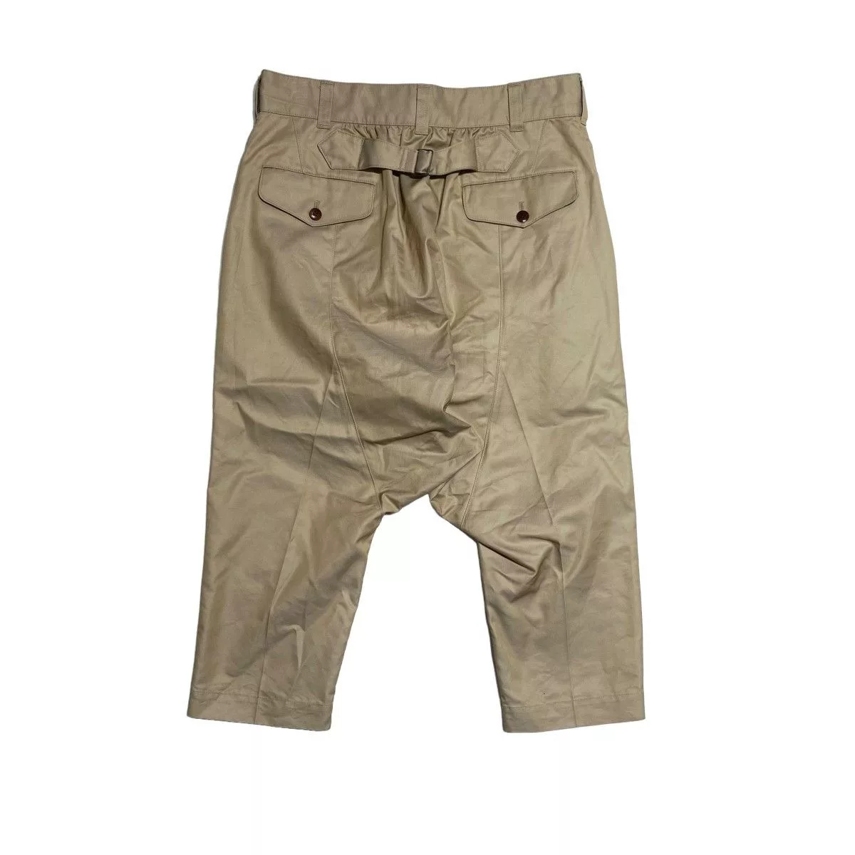 Junya Watanabe Cropped Pants Cotton Ester Gaba Saruel Beige