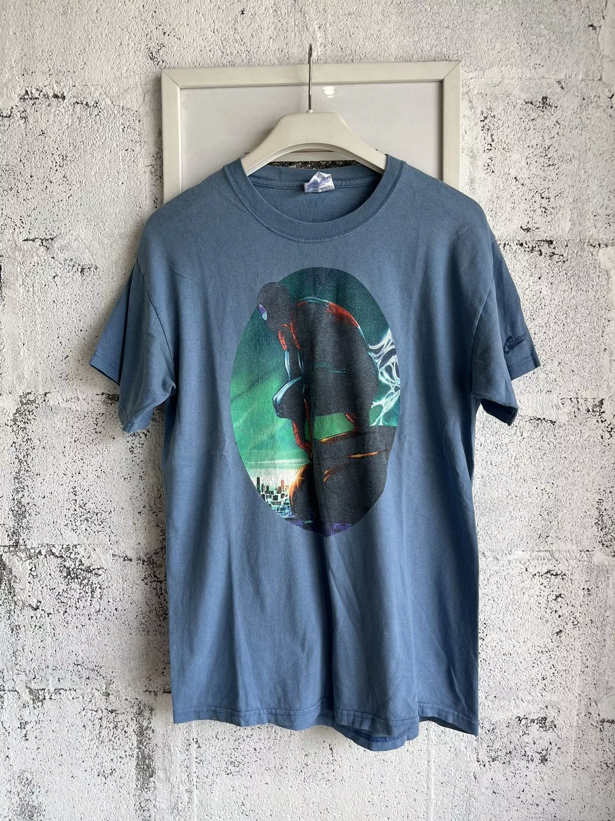 Marvel Comics Short Sleeve T Shirts Marvel Comics × Vintage Vintage SPIDER MAN 2000’s Marvel comics Graphitti Blue Streetwear