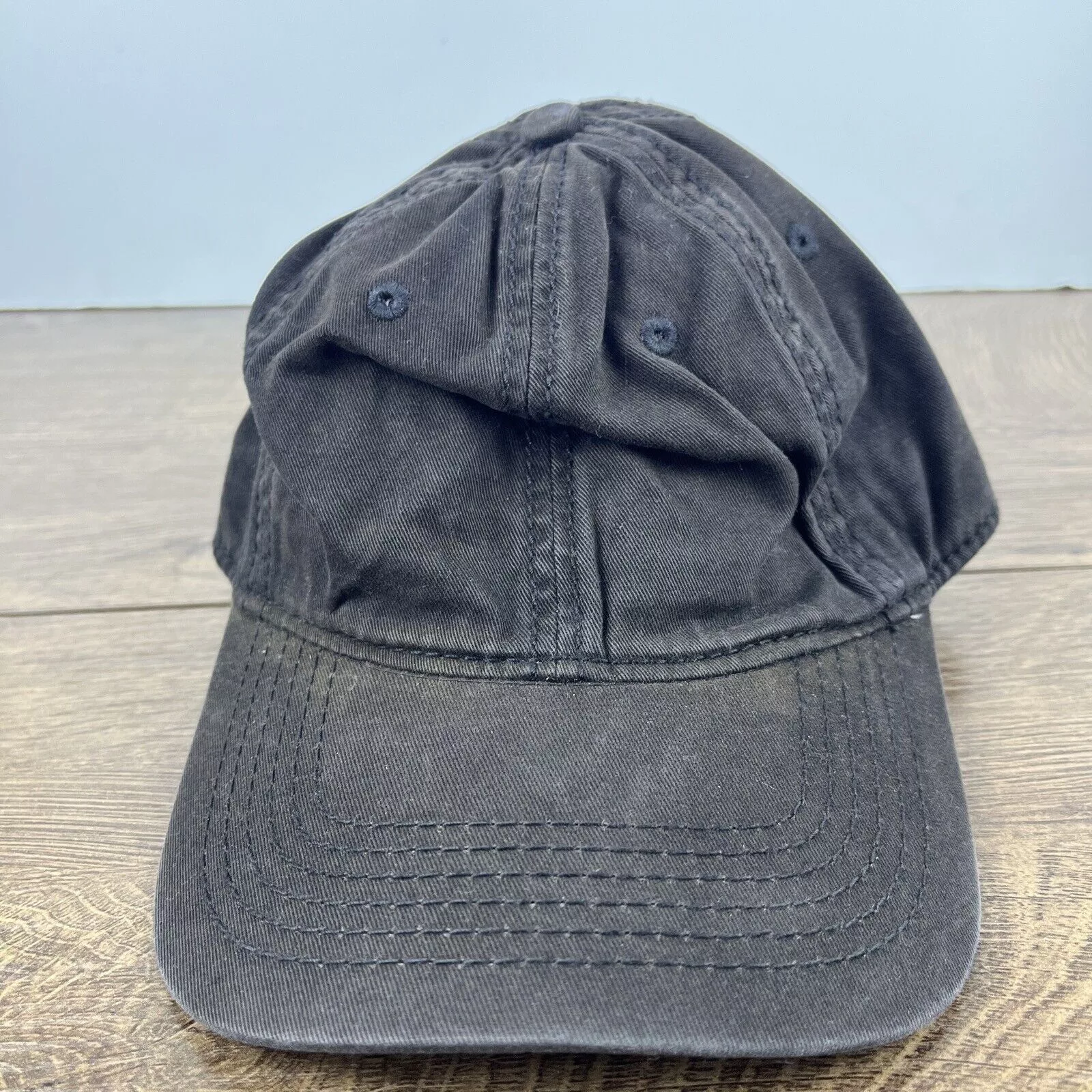 Other Hats Other Faded Black Hat Adjustable Adult Size Hat Black Cap