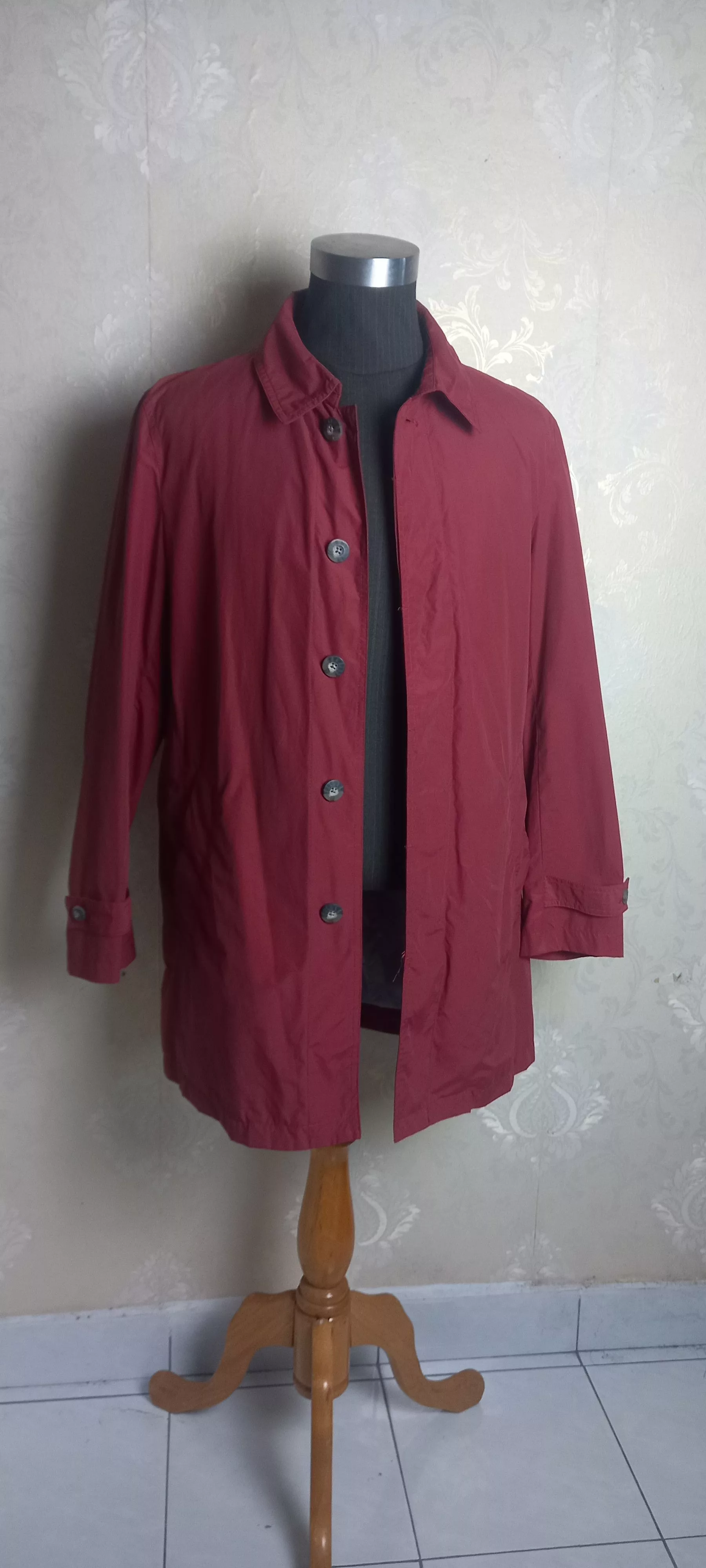 Eddie Bauer Leather Jackets Eddie Bauer fishtail buttondown lightjacket Red