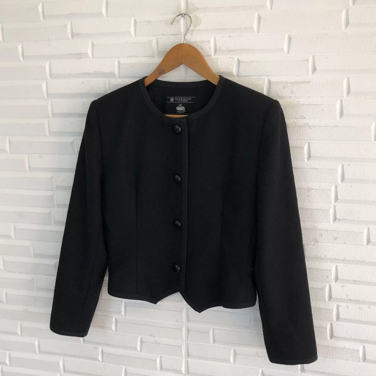 Designer Light Jackets Designer × Givenchy GIVENCHY HI FORMAL CROPPED JACKET Black