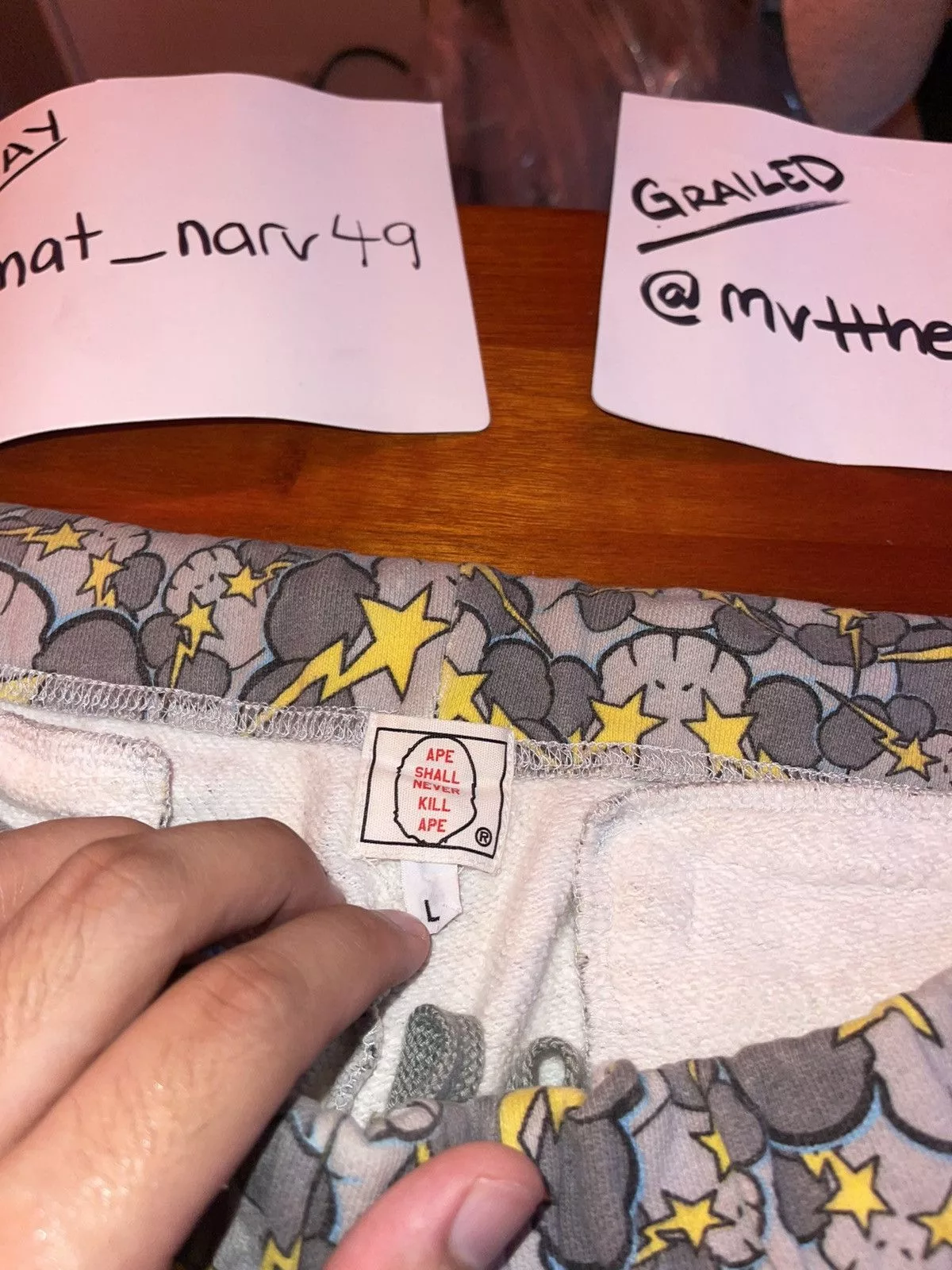 Bape Shorts Bape × Kaws 2005 BAPE x KAWS SKULLSTA SWEAT SHORTS Gray