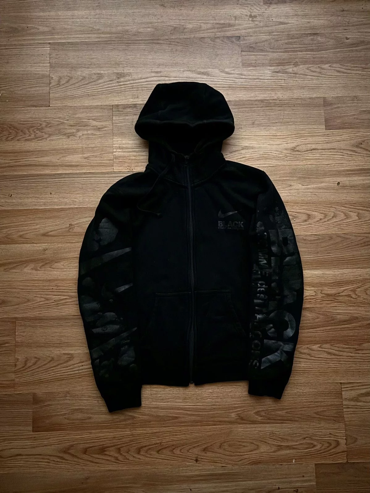 Comme des Garcons Sweatshirts Hoodies Comme des Garcons × Nike CDG x Nike ‘Black’ Swoosh Hoodie Avant-Garde