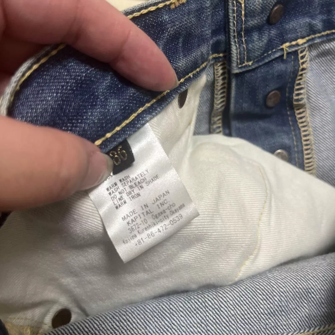 kapital denim pants Multi
