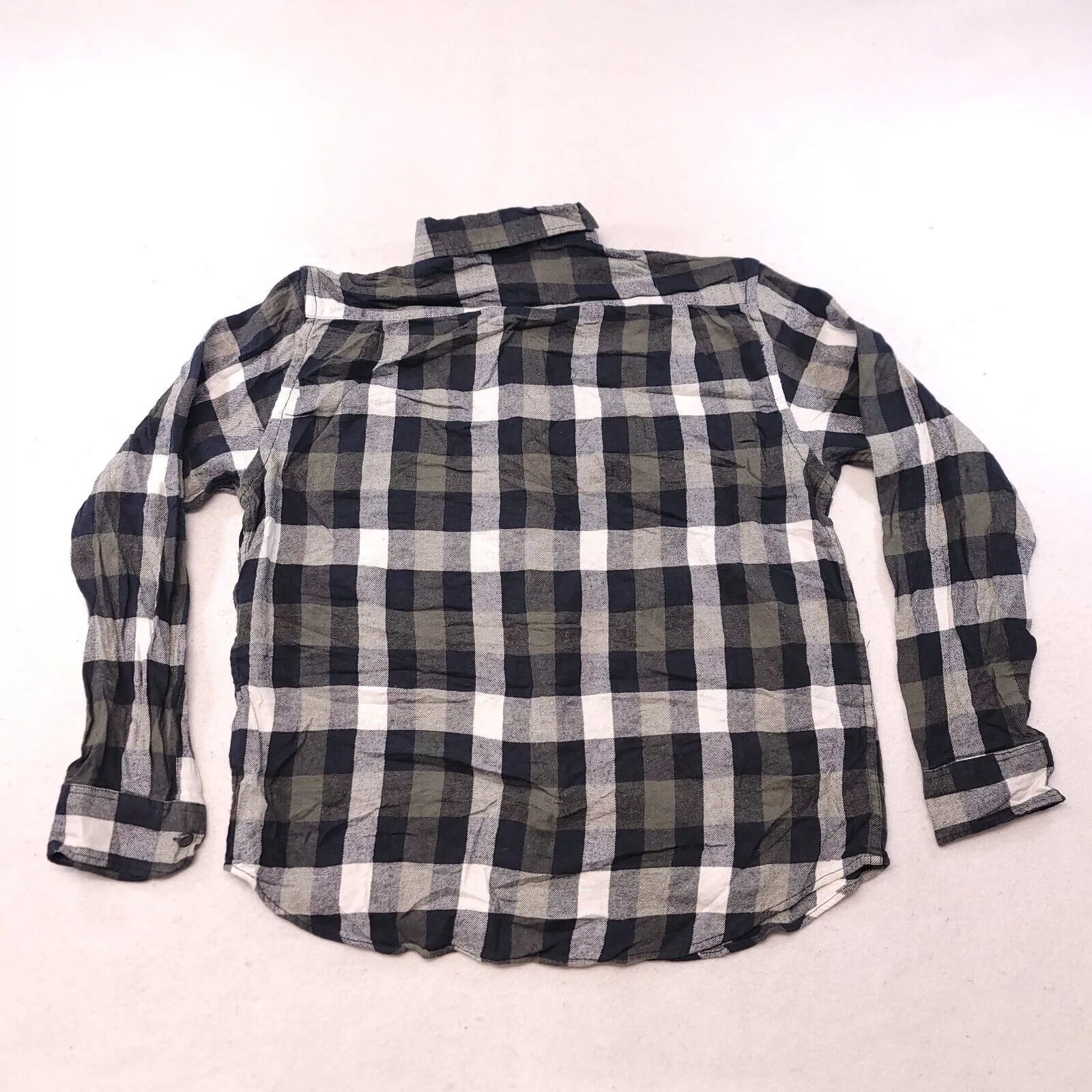 Old Navy Shirts Button Ups Old Navy Gingham Flannel Shirt Mens Size Medium Green Black