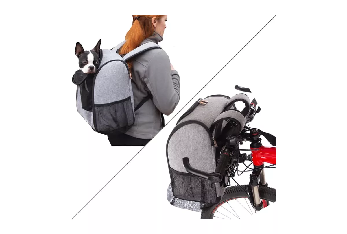 K&H Pet Bike Backpack Lifestyle Shots