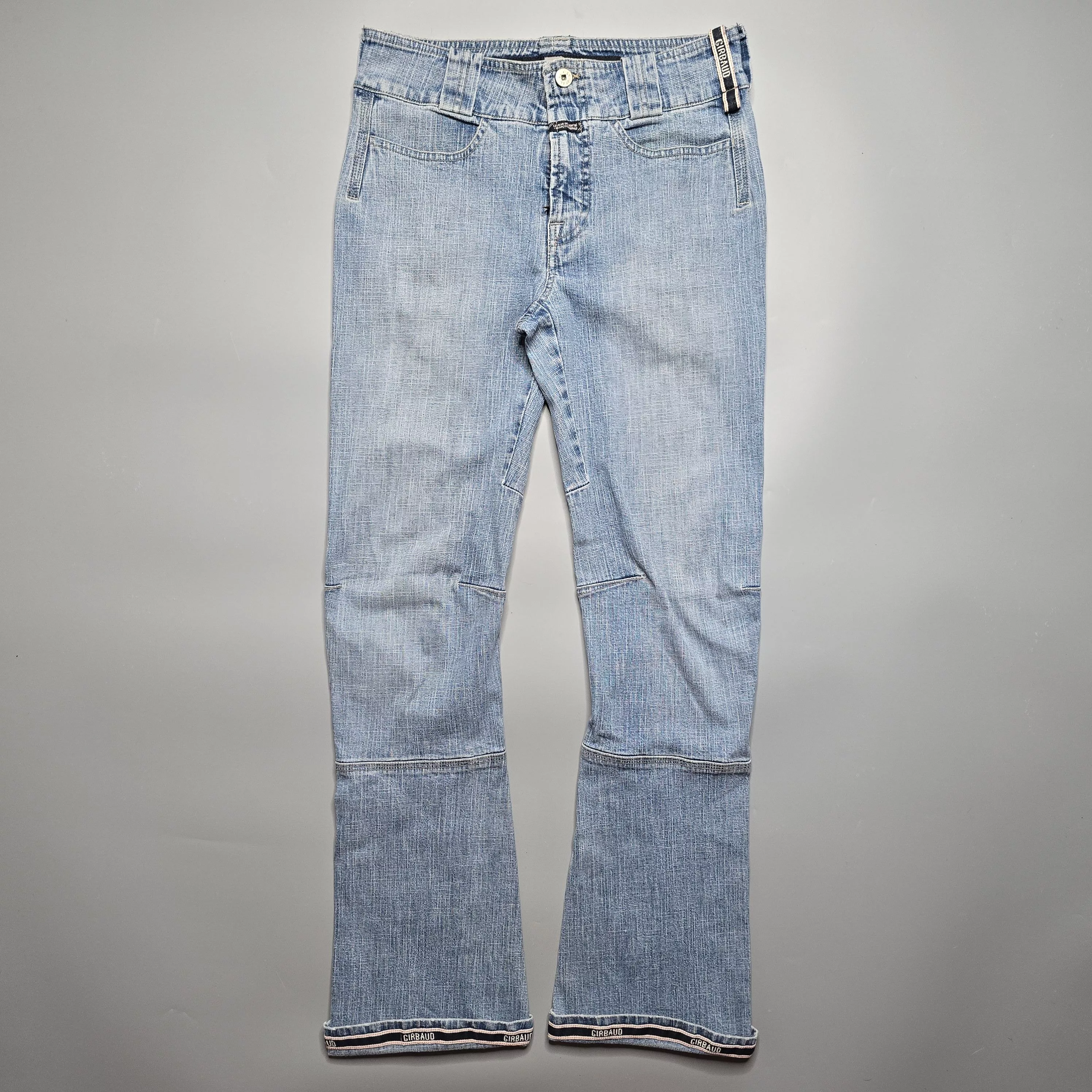 Marithe + Francois Girbaud Denim Marithe + Francois Girbaud MF+G - Y2K Bootcut Adjustable Length Jeans Blue