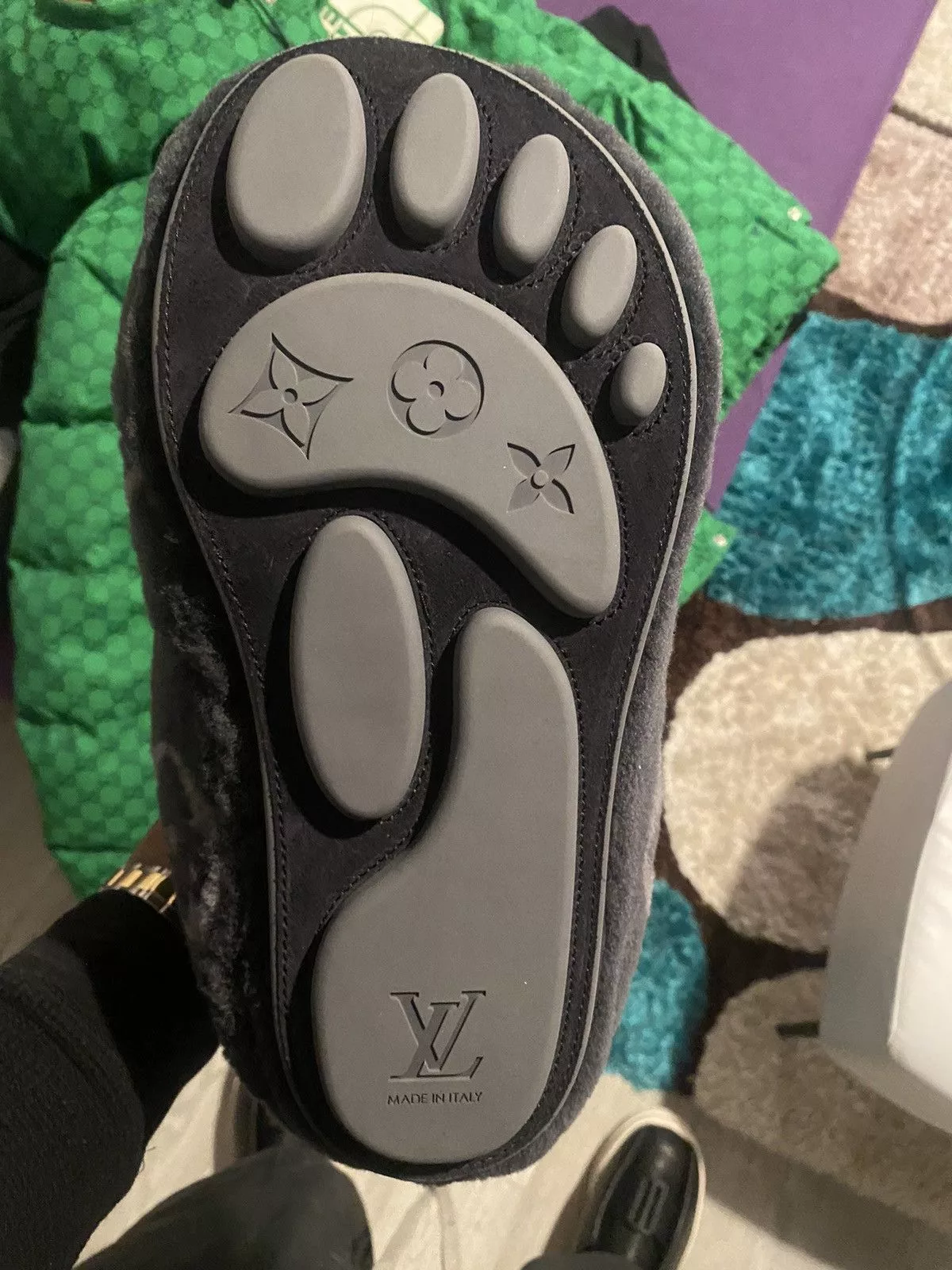 Louis Vuitton Boots Louis Vuitton × Tyler The Creator Louis Vuitton LV Footprint Low Boots Black