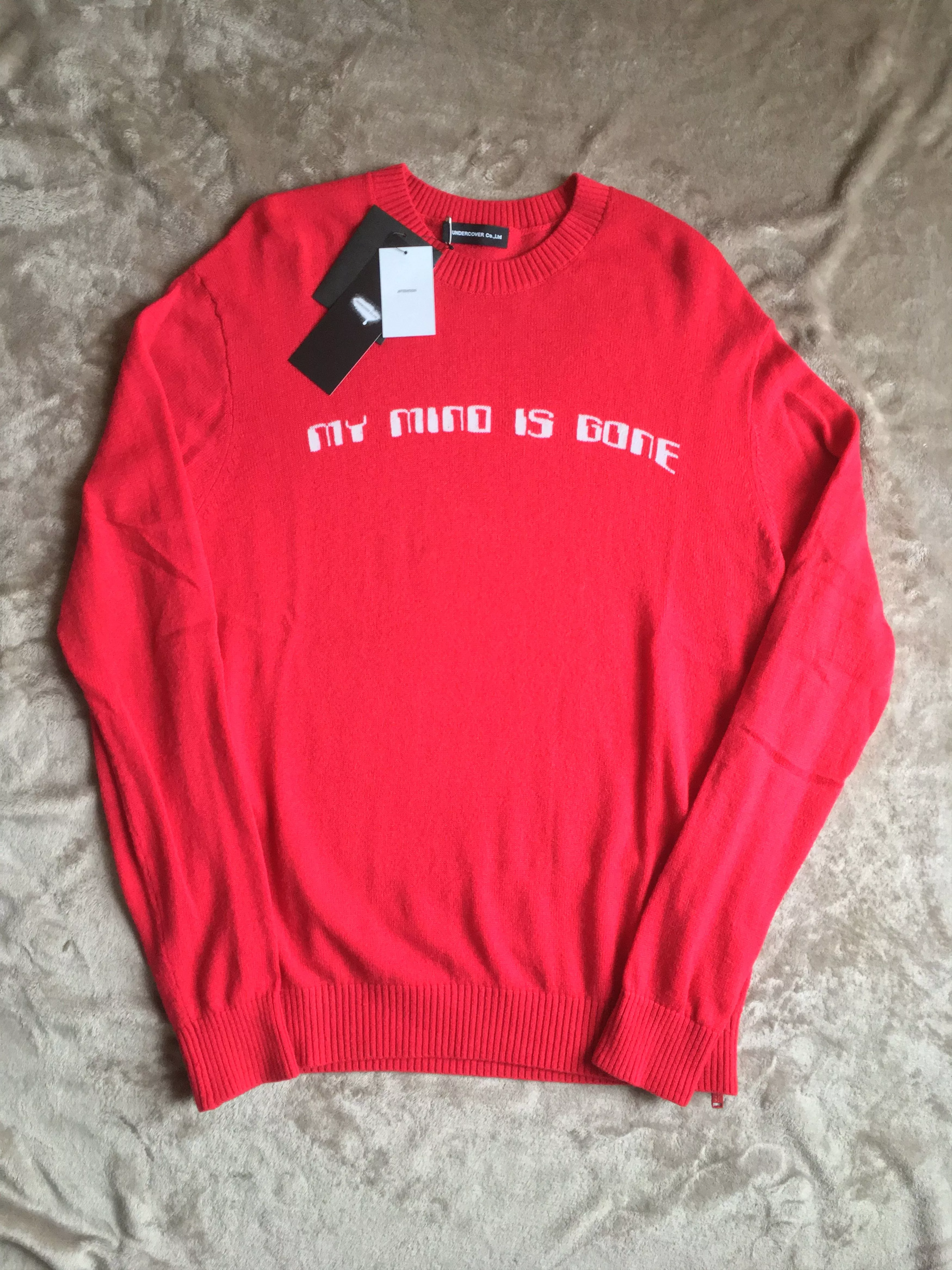 Undercover Sweaters Knitwear undercover "MY MIND IS GONE" sweatshirt Red