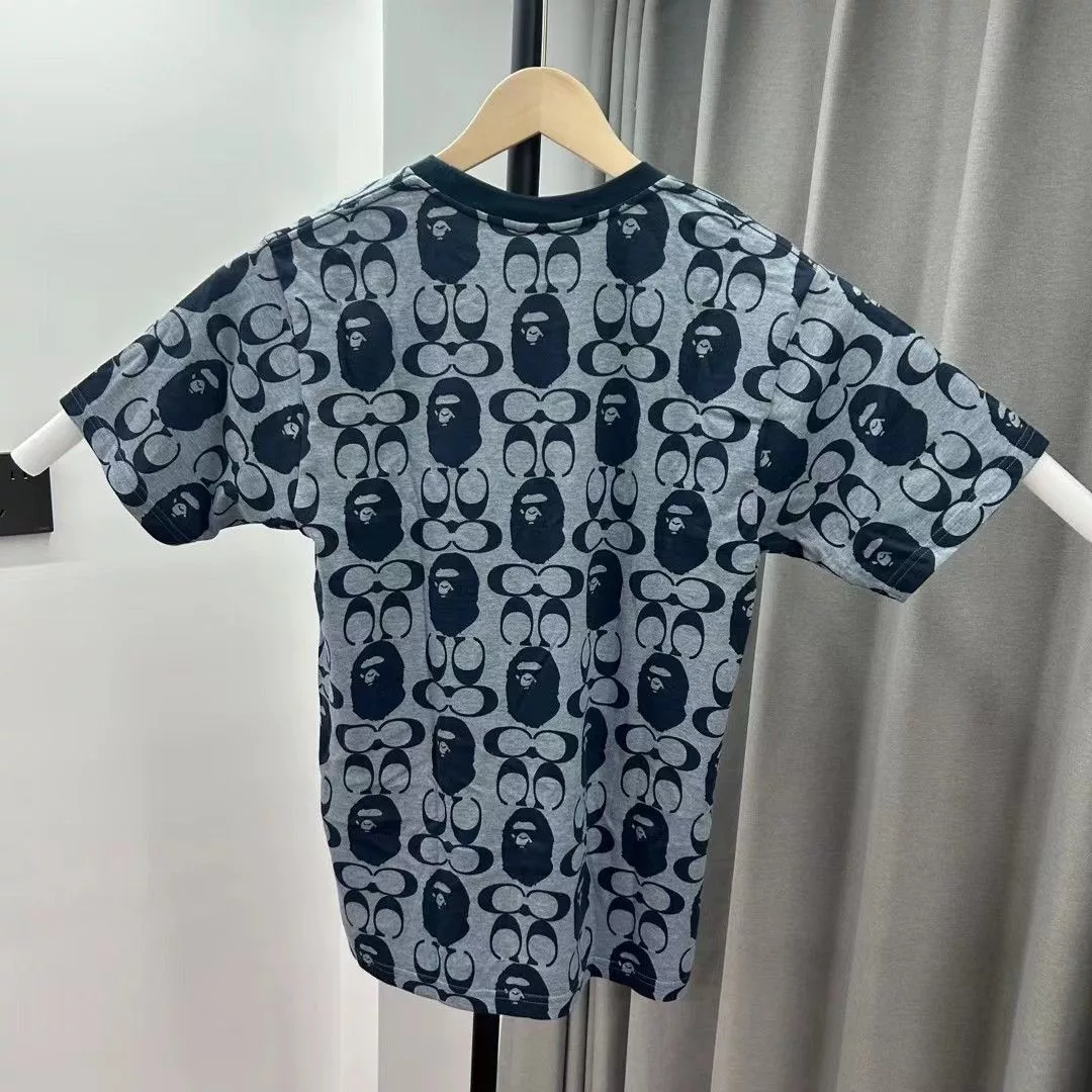 Bape Short Sleeve T Shirts Bape × Coach BAPE COACH TEE Blue
