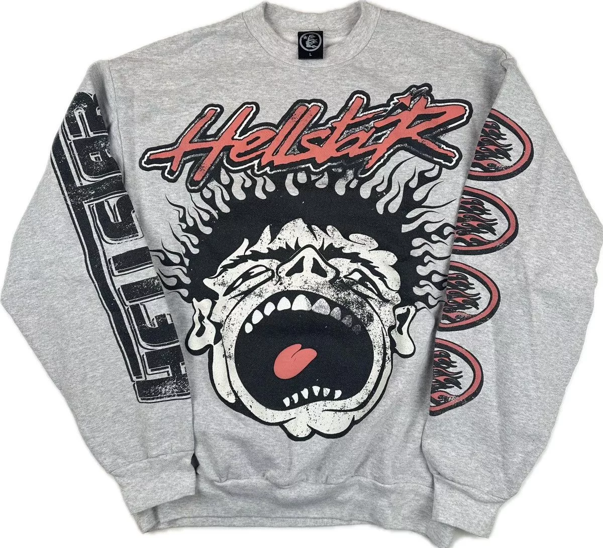HELLSTAR Sweatshirts Hoodies Hellstar Crewneck Gray