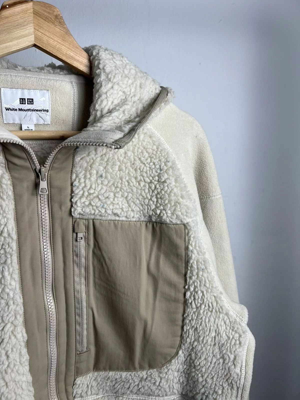 Uniqlo Light Jackets Uniqlo × White Mountaineering White Mountaineering x Uniqlo Fleece Hoodie Jacket
