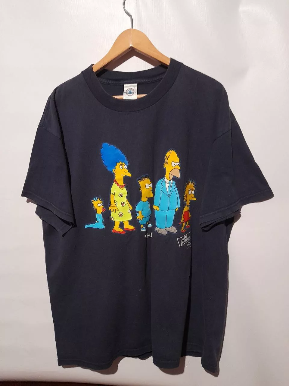 The Simpsons Short Sleeve T Shirts The Simpsons × Vintage Vintage 90’s The Simpson family T-Shirt Blue