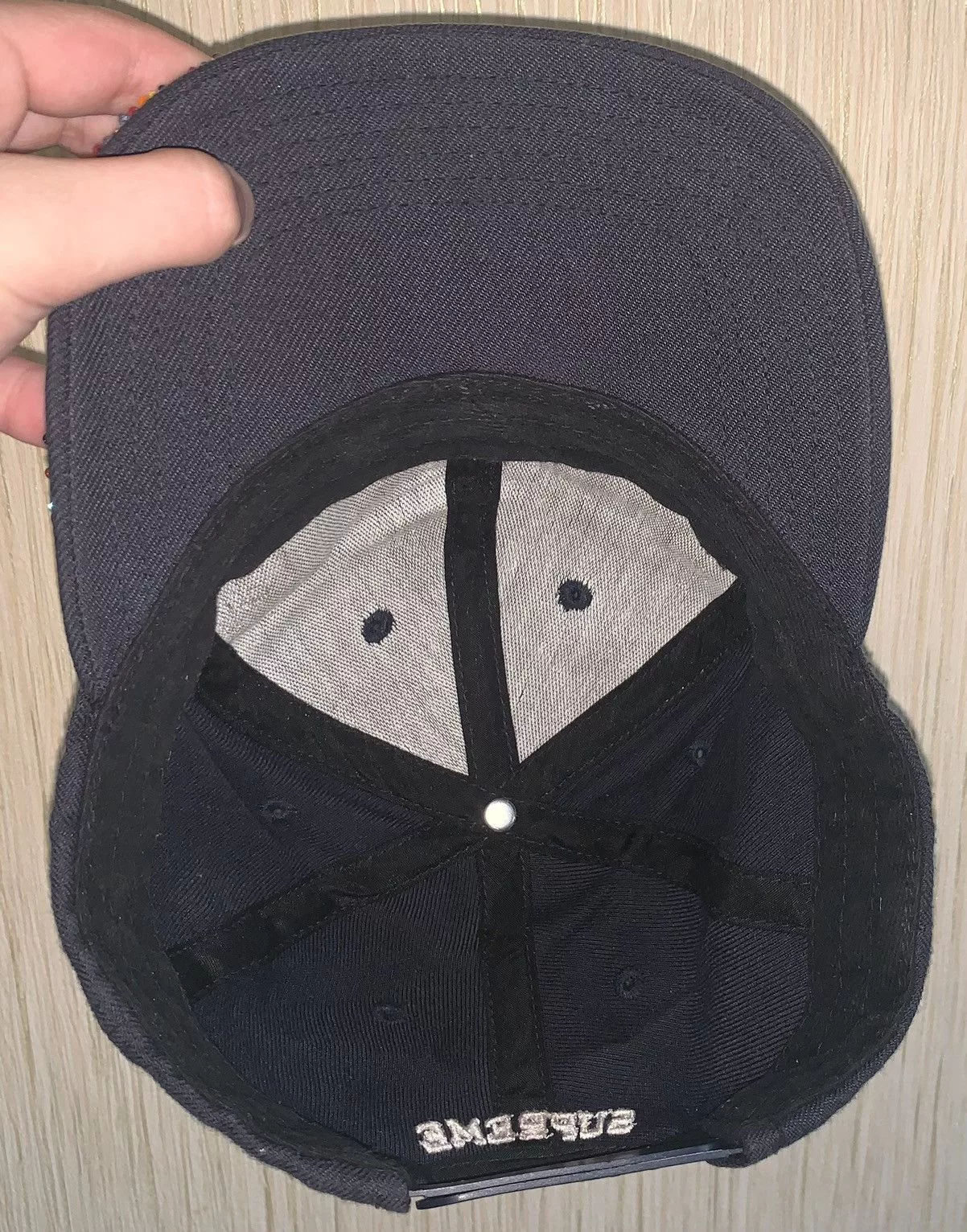 Supreme Hats Rare Supreme SS19 beaded 6 panel cap Blue