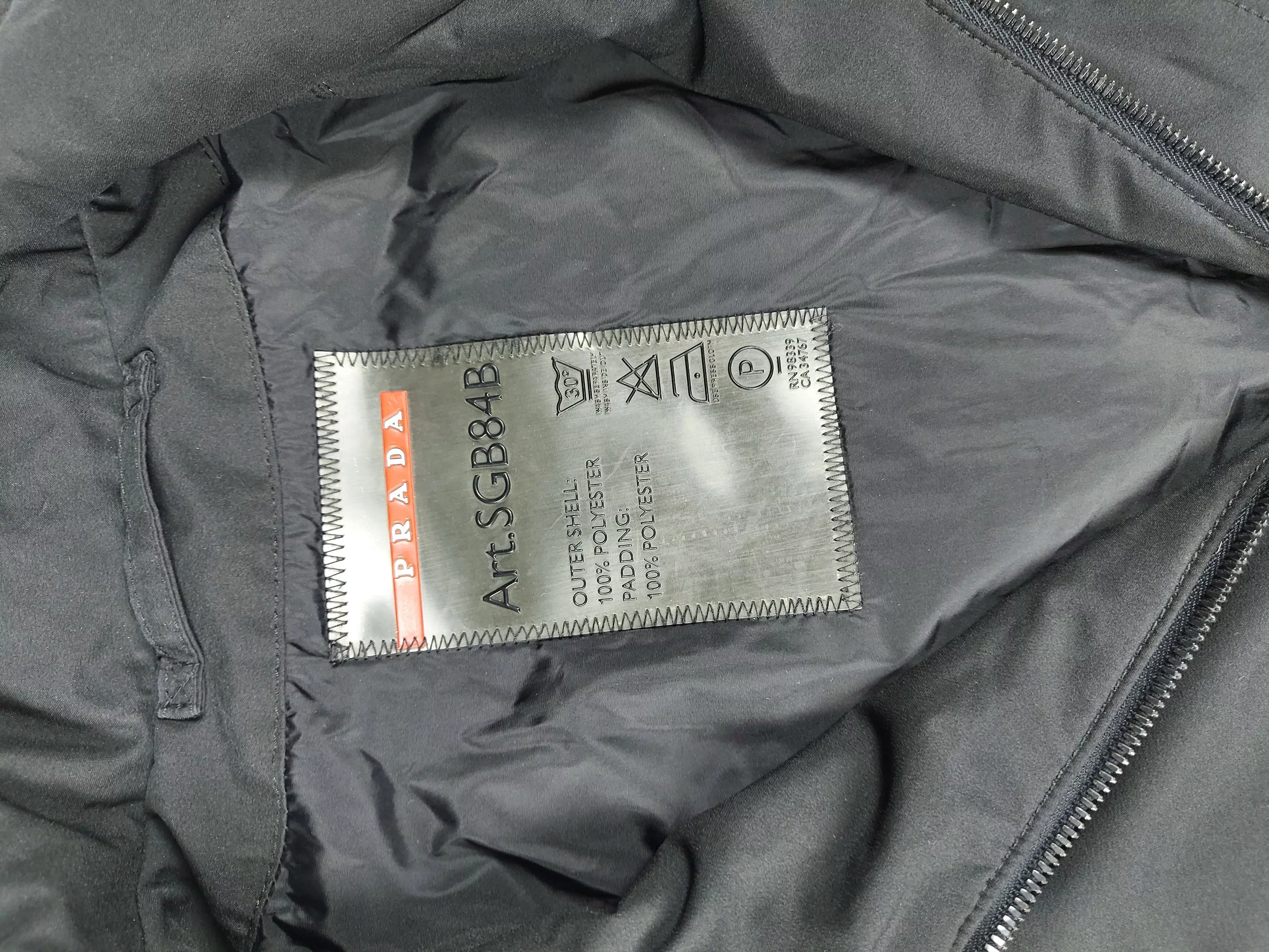 Prada Bombers Prada Bomber Jacket Red Logo Black